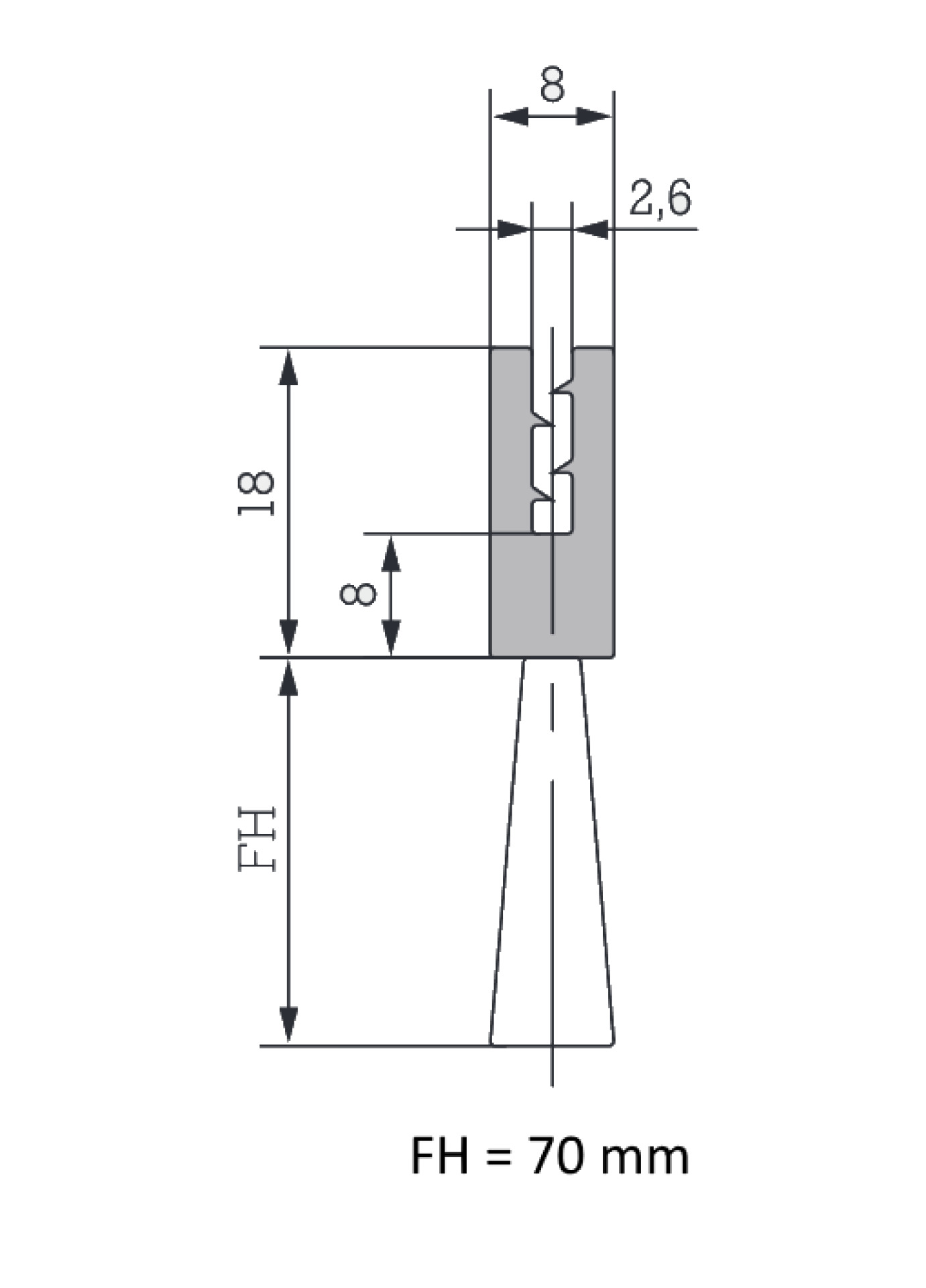 Bürstenleiste 450 x 88 mm für Standschränke PRO & Classic