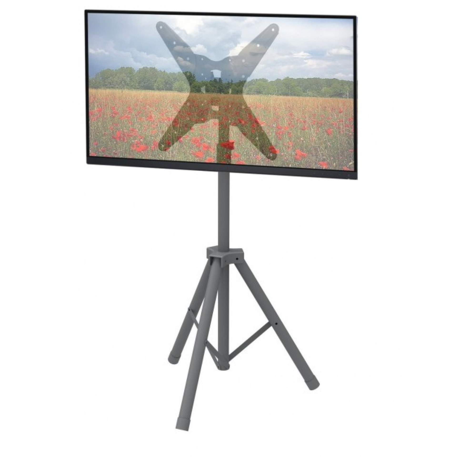 TV Standfuß für TV 17-60",  portabel, Tripod, drehbar