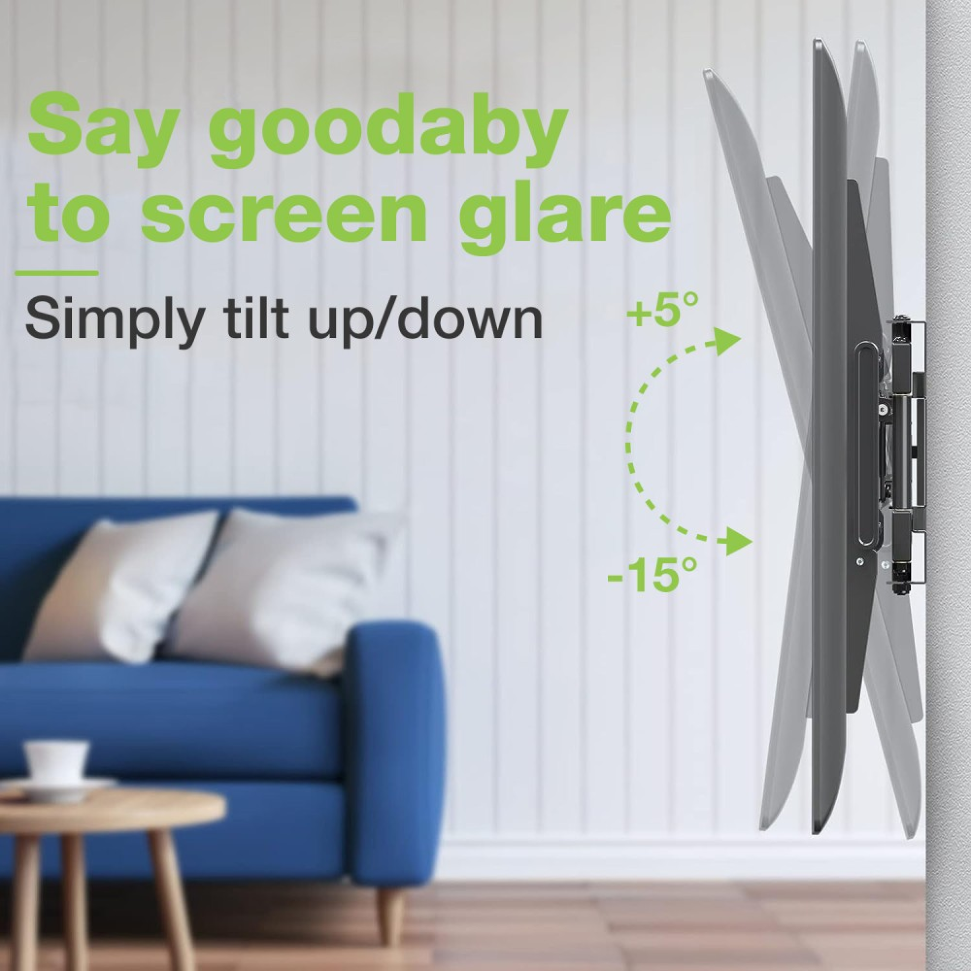 Techly Wandhalterung 42-75" Doppelarm Full-Motion LCD TV