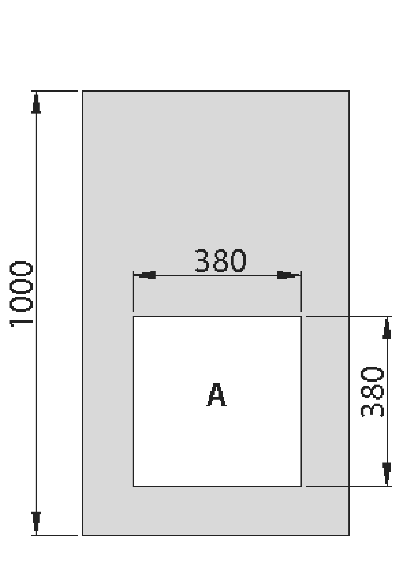 Modul mit Schaumdurchlass, Öffnung A, RAL7035, für PRO