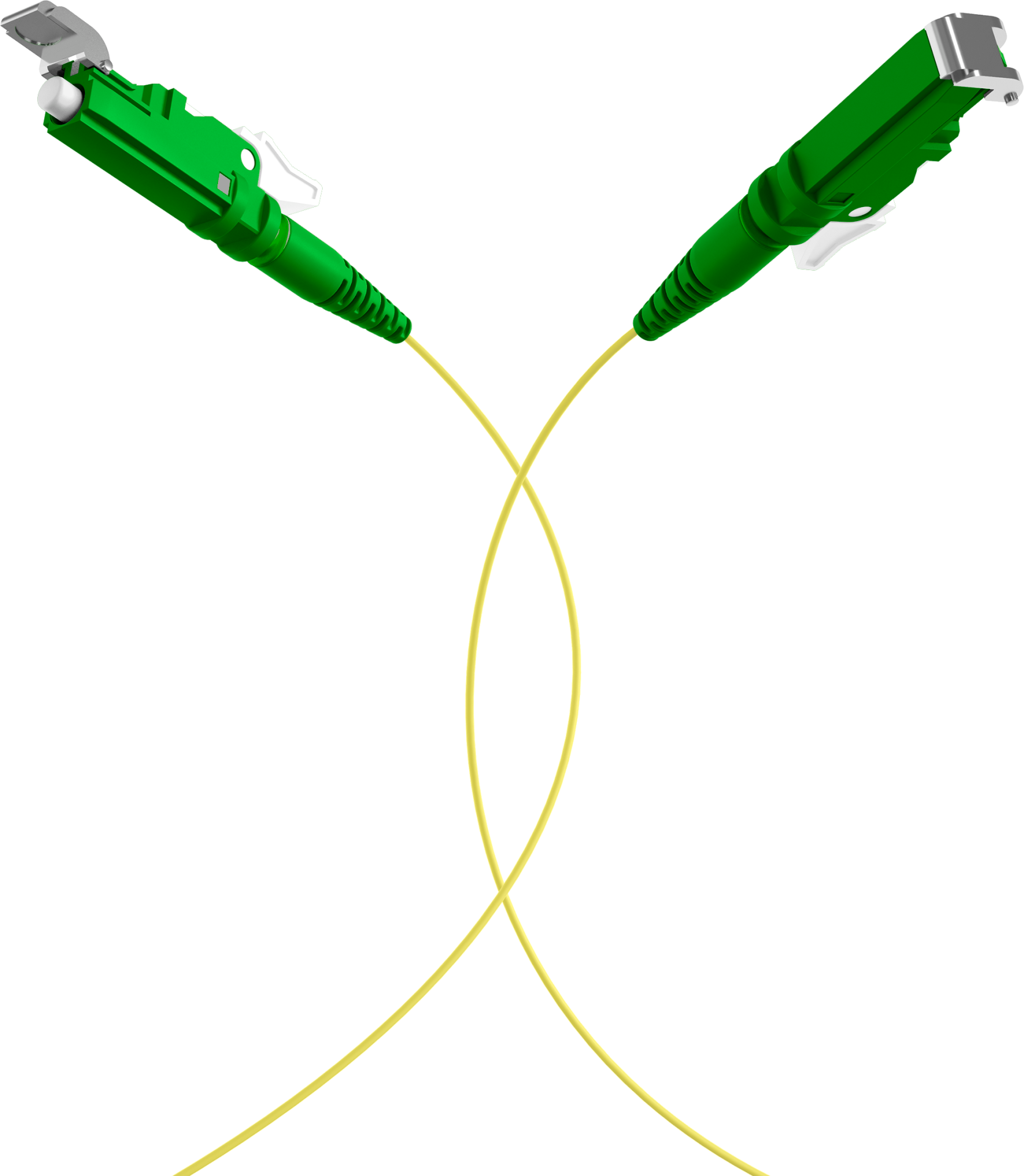 Faserpigtail E2000®/APC OS2 G652D-Gelb 2m - 1 Stück