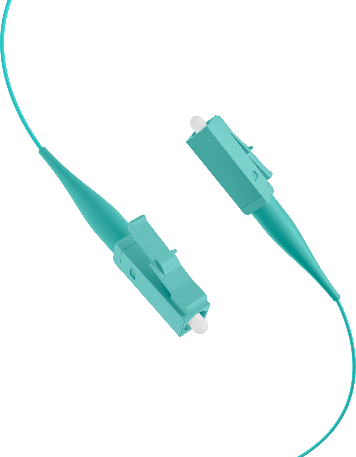 Faserpigtail LC OM3 -Aqua 2m - 1 Stück