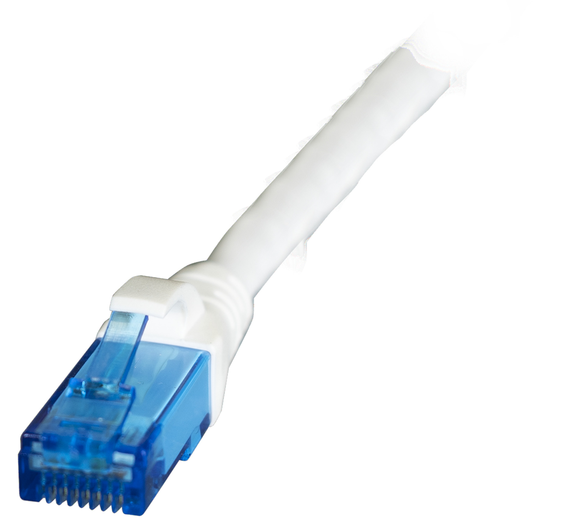 RJ45 Patchkabel U/UTP, Cat.6A, LSZH, Premium, 500MHz, 0,15m, weiß