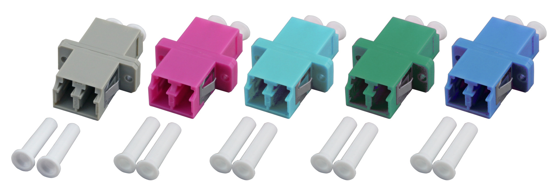 INFRALAN® Kupplung LC/APC-Duplex OS2 Kunststoff grün Gehäuse: SC-Simplex
