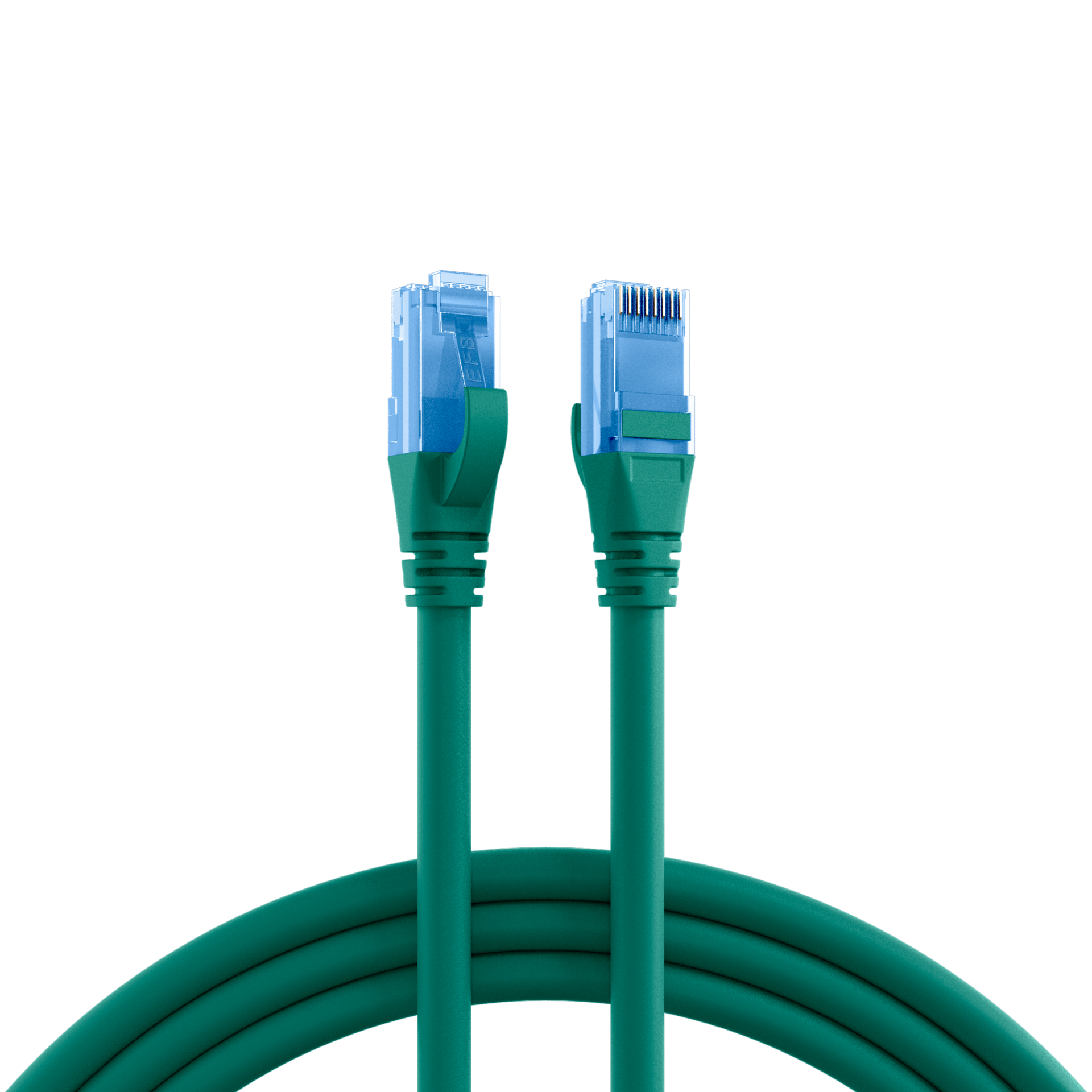 RJ45 Patchkabel Cat.6A U/UTP LSZH,Premium 500MHz grün 0,15m