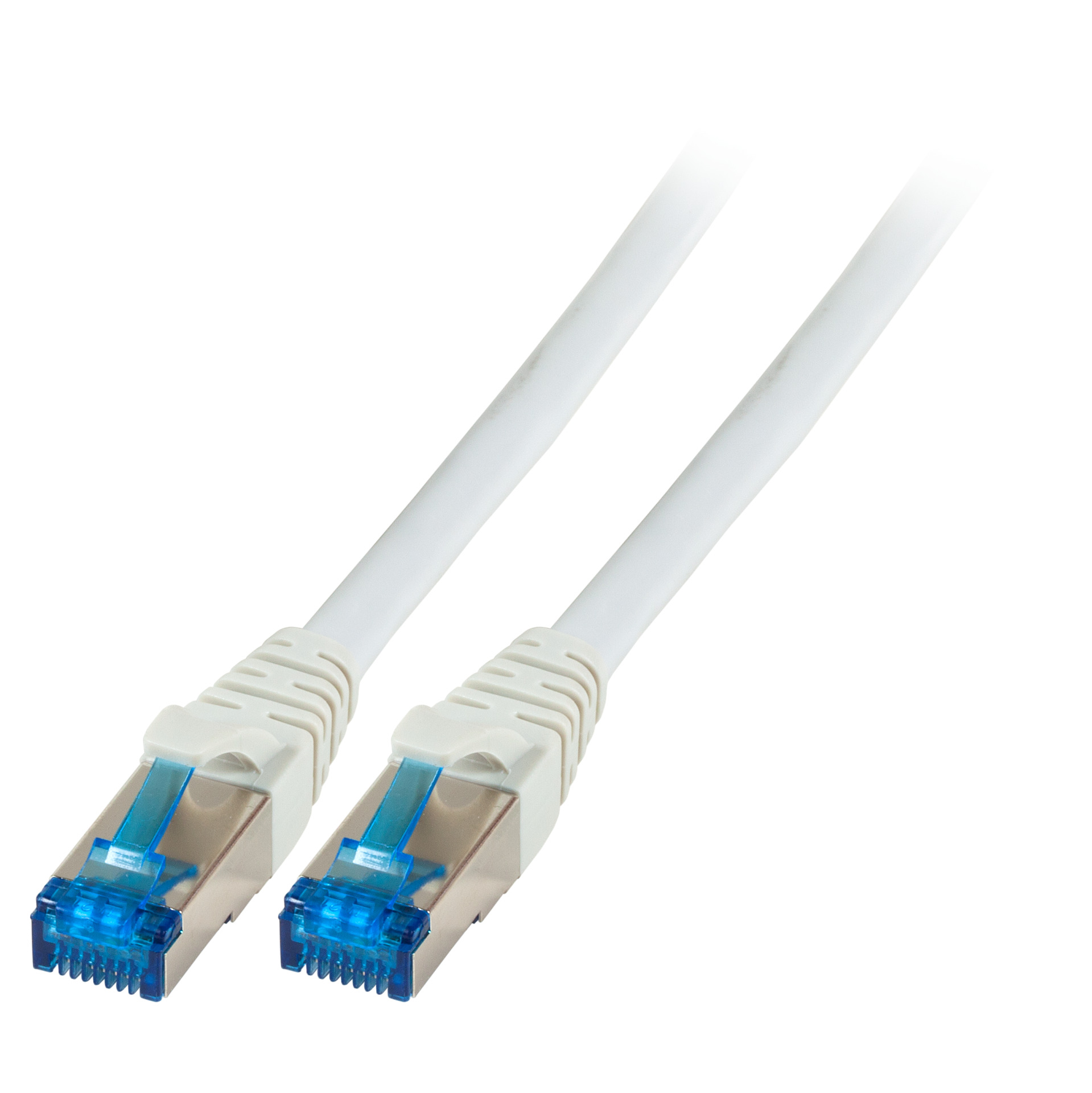 RJ45 Patchkabel S/FTP, Cat.6A, PVC, UL, 1.0m, grau