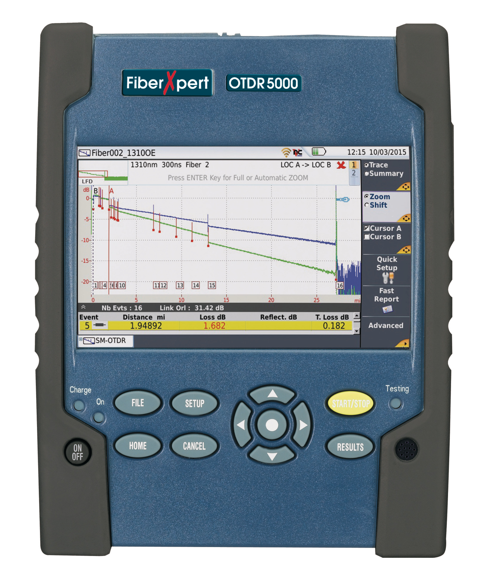 FiberXpert OTDR 5000 Quad, Multimode/Singlemode