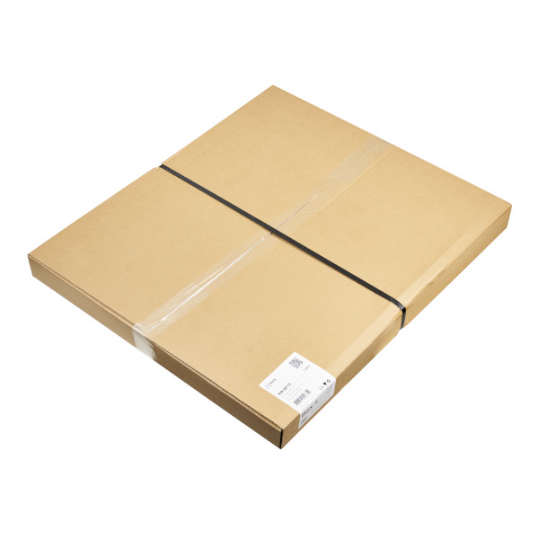 Flat shipping packaging for 19-inch rack enclosures with label with “Box 1” label and straps Flat shipping packaging for 19-inch rack enclosures with label with “Box 1” label and straps