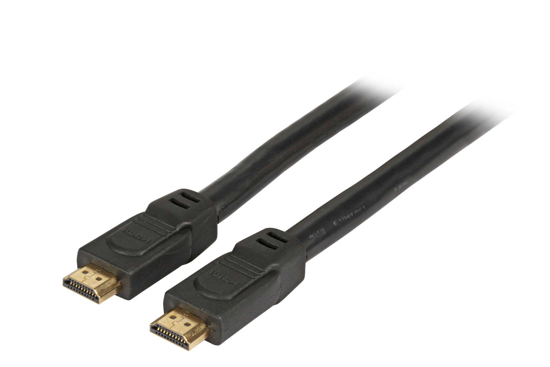High Speed HDMI Cable with Ethernet, 4K60Hz, A-A M-M, 7,5m, black