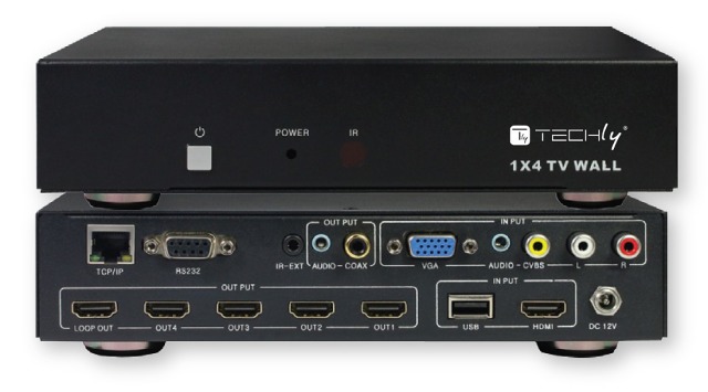 HDMI Splitter 1x4 TV Wall,
