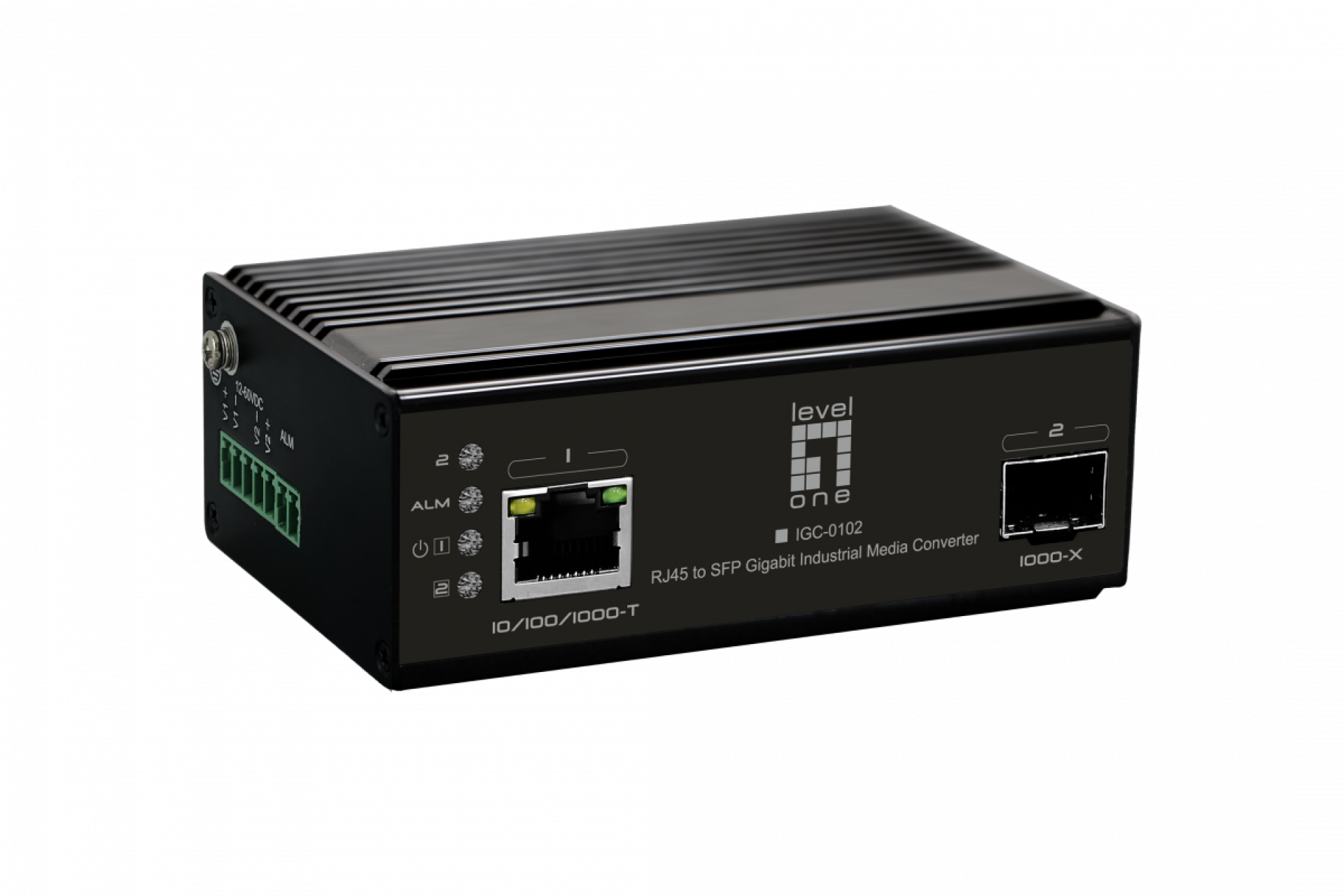 Industrieller RJ45-zu-SFP-Gigabit Medienkonverter