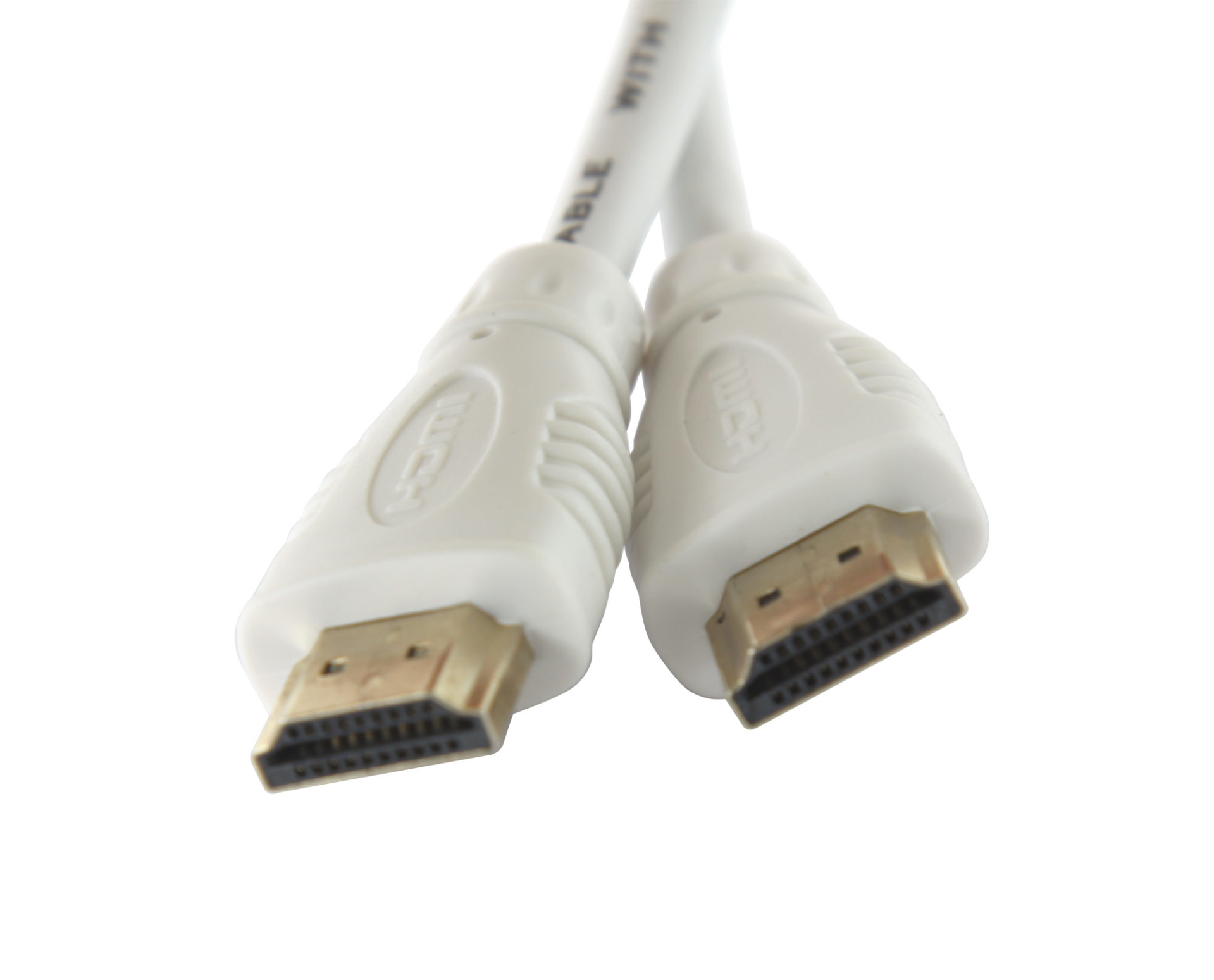 High Speed HDMI Cable with Ethernet, white, 2m