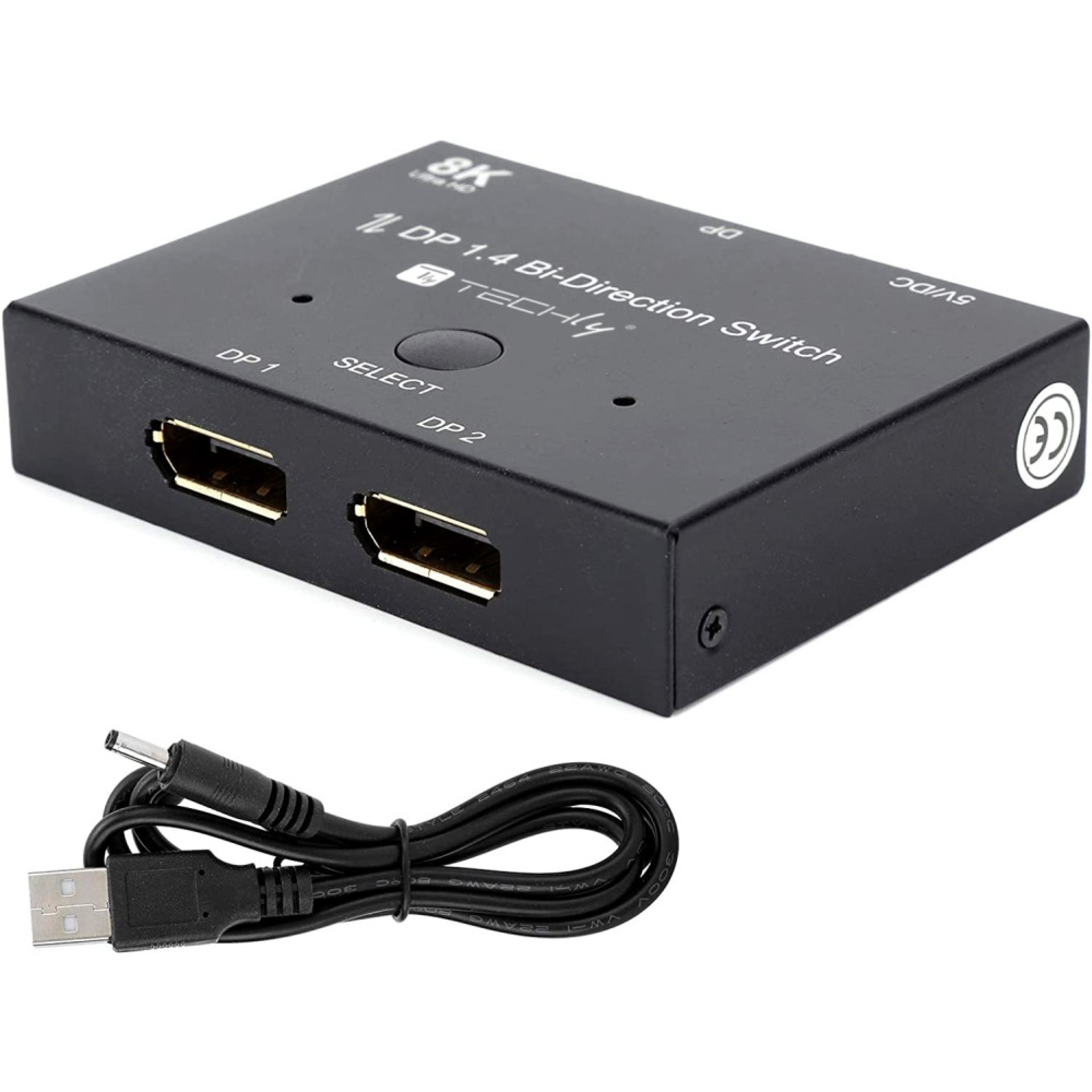 Techly Bidirectional Switch 8K DP1.4, Displayport Splitter