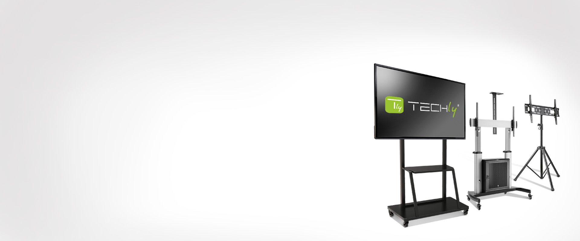 Techly products on grey background Techly products on grey background