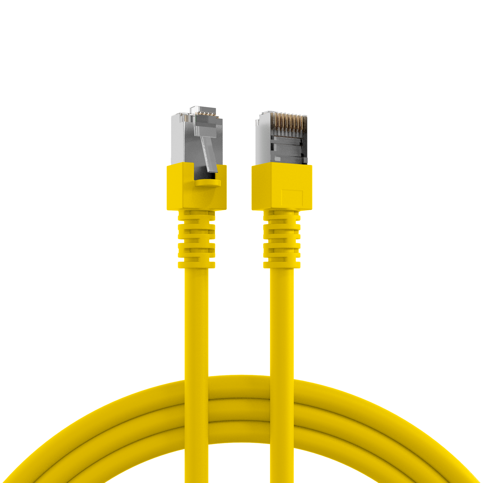 RJ45 Patch Cord Cat.5e SF/UTP PVC CCA yellow 0,5m