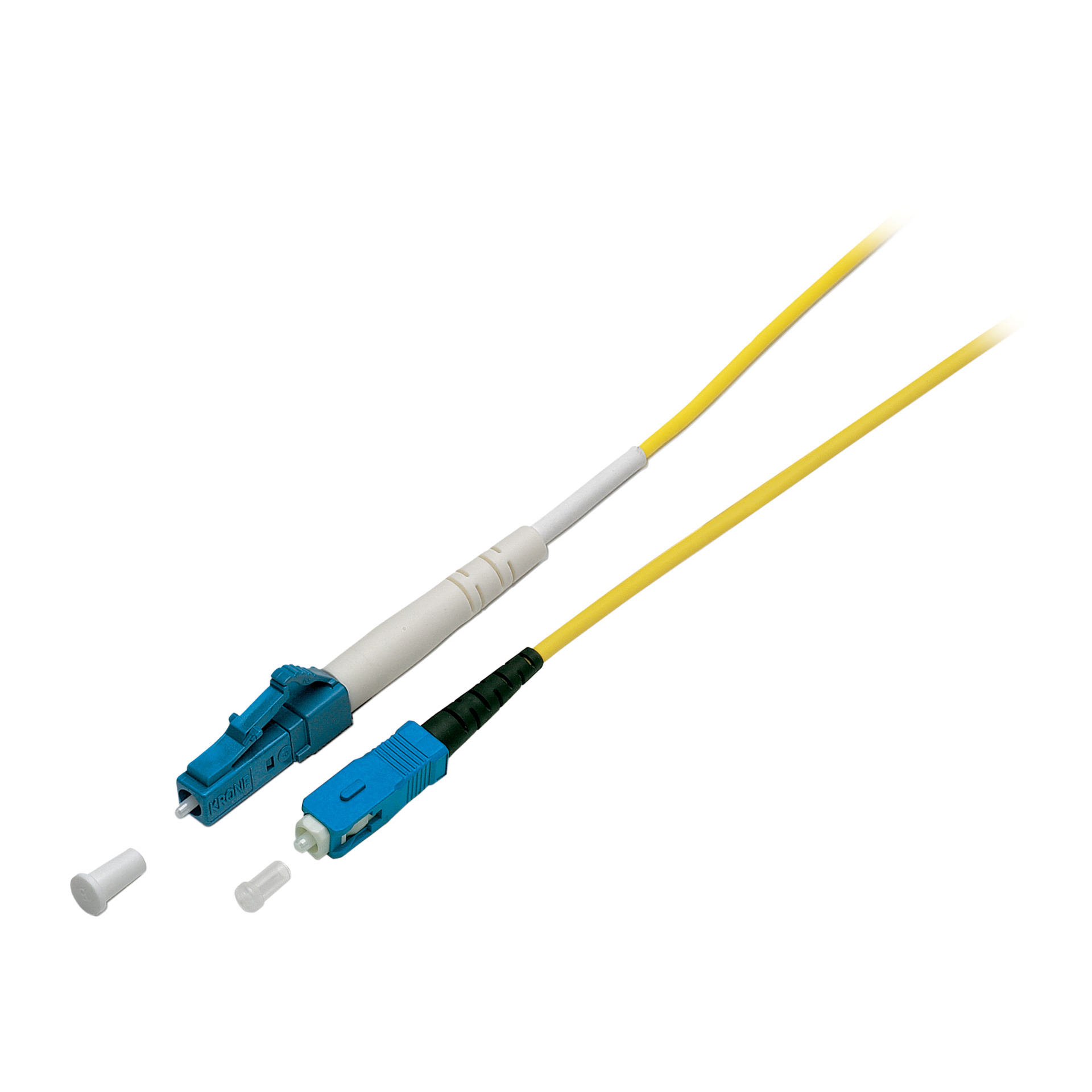 Simplex FO Patch Cable LC-SC G657.A2 10m 2,0mm yellow 9/125µm