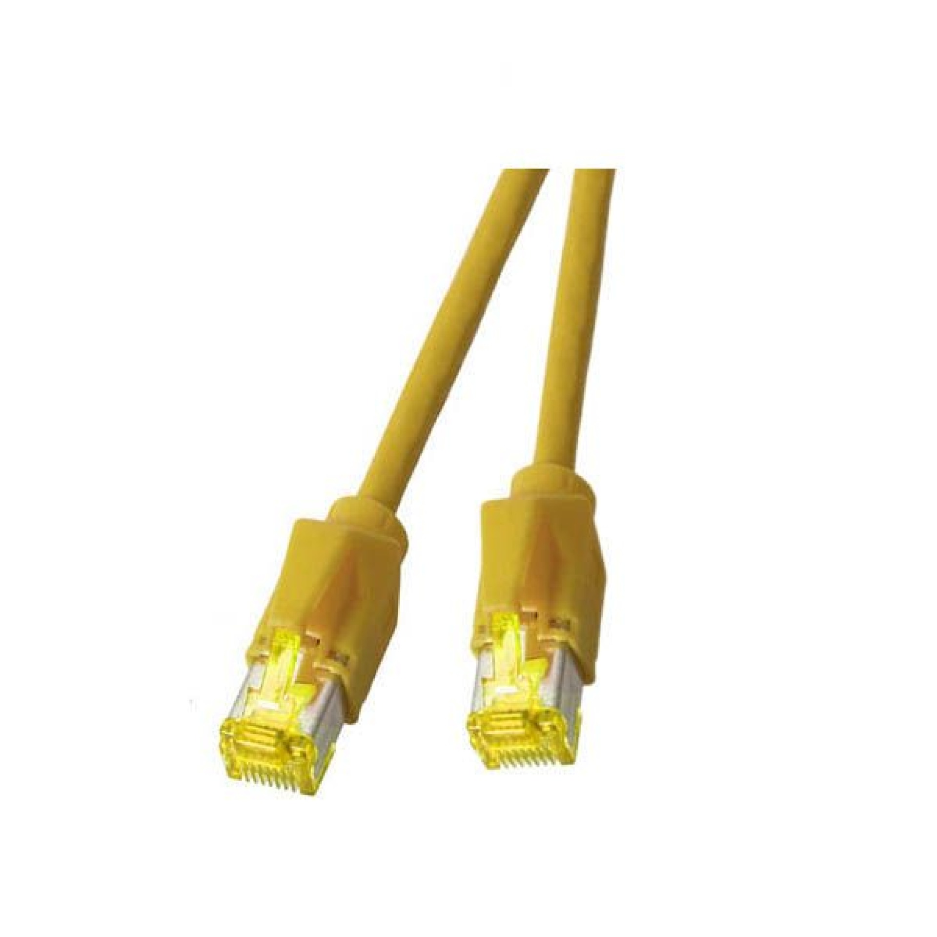 RJ45 Patchkabel S/FTP, Cat.6A, TM31, Dätwyler 7702, 0,5m, gelb