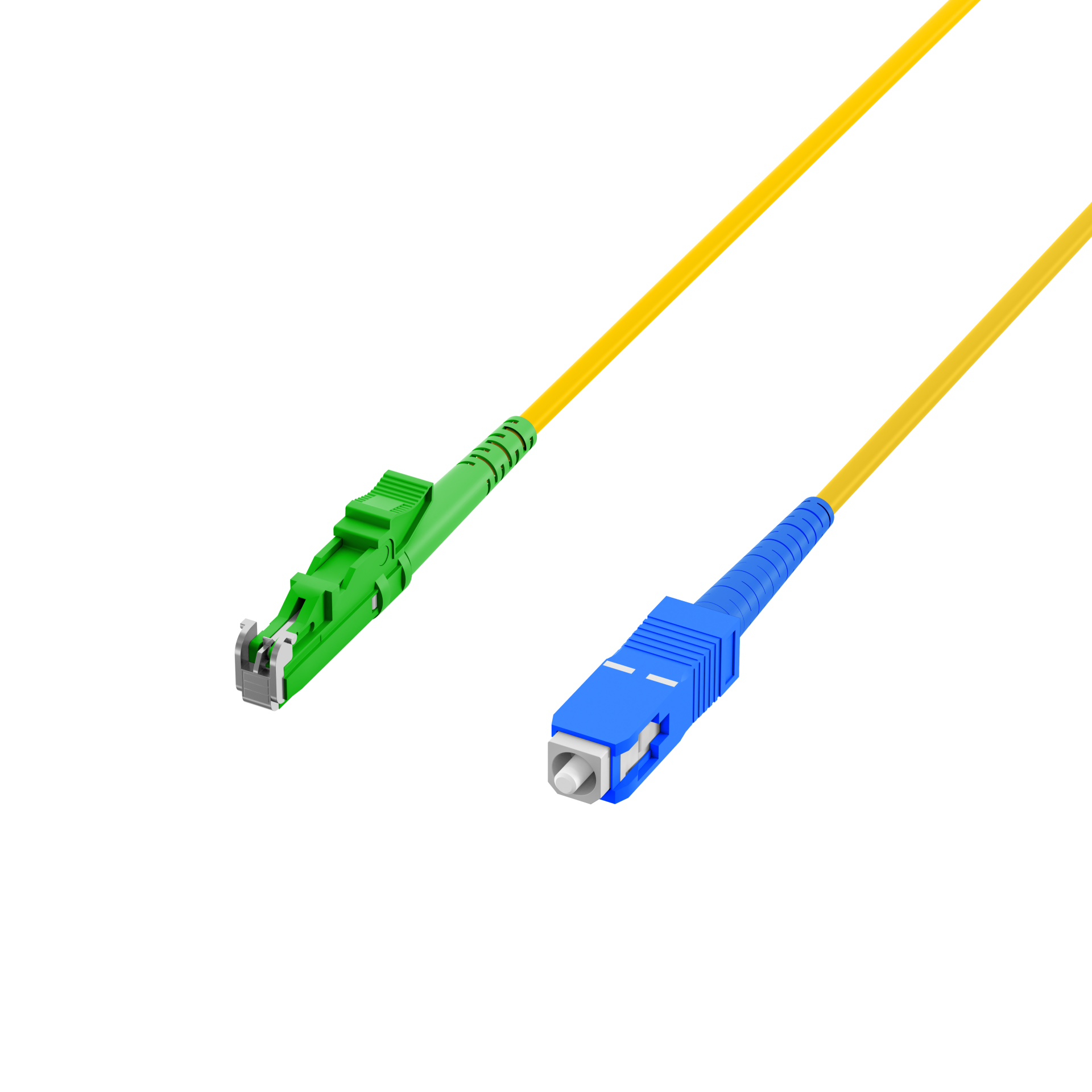 Simplex Patchkabel E2000™/APC-SC OS2 1m LSZH 3mm gelb G657A1 Grade C
