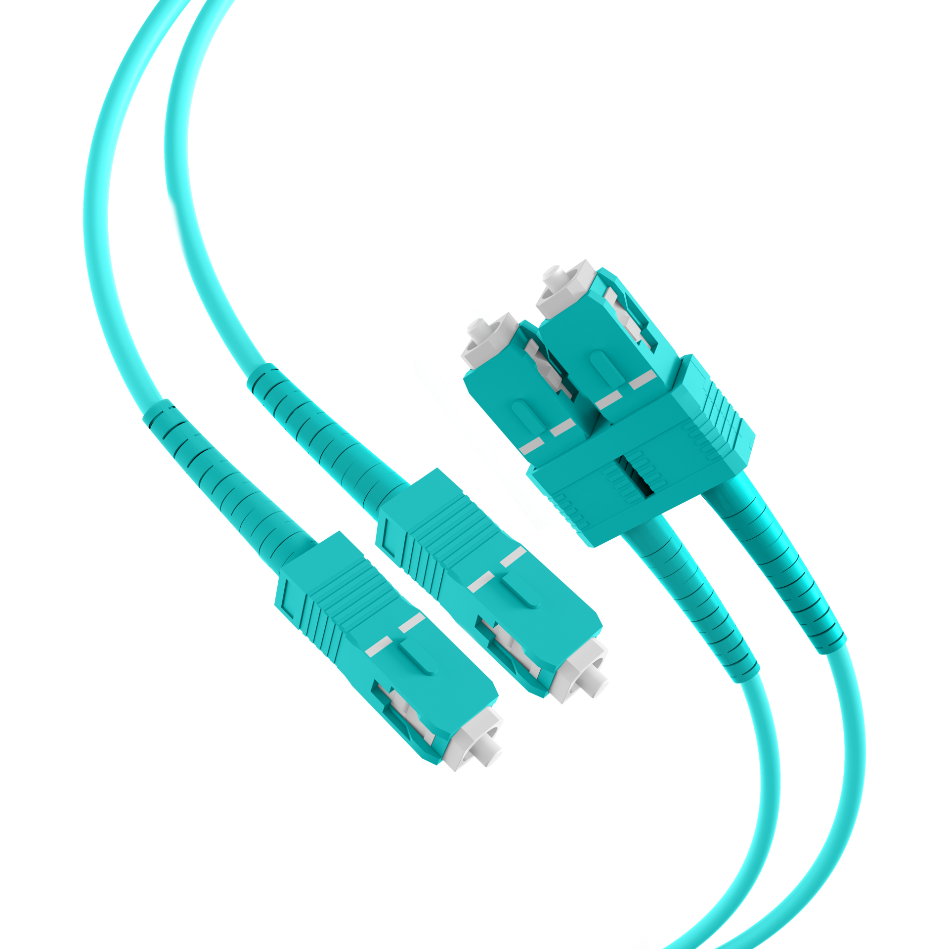 Duplex Patchkabel SC-SC OM3 10m LSZH 1,2mm aqua