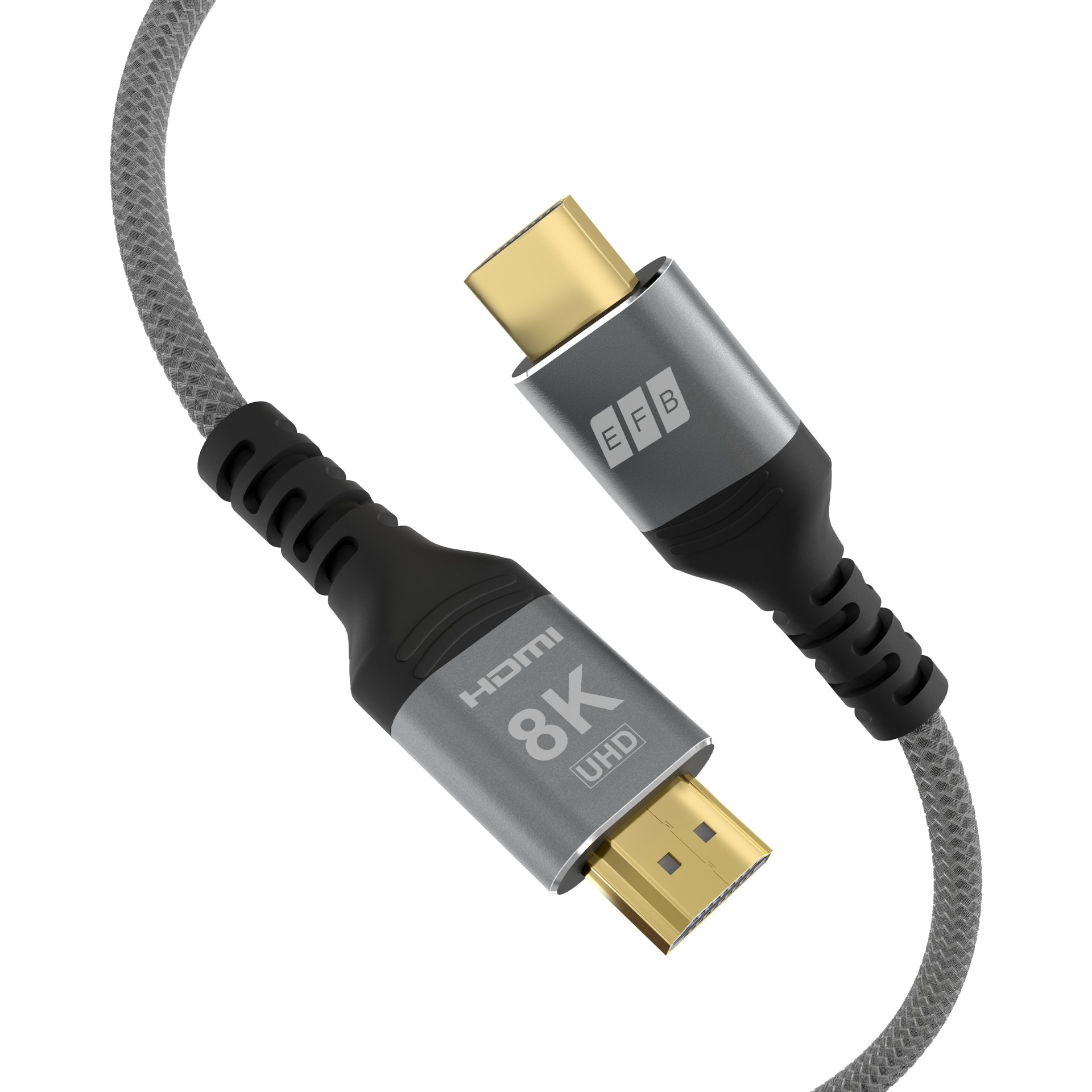 HDMI Kabel Ultra High-Speed 8K60Hz 48 Gbit/s 1m grau komp. mit HDMI 2.1/2.0