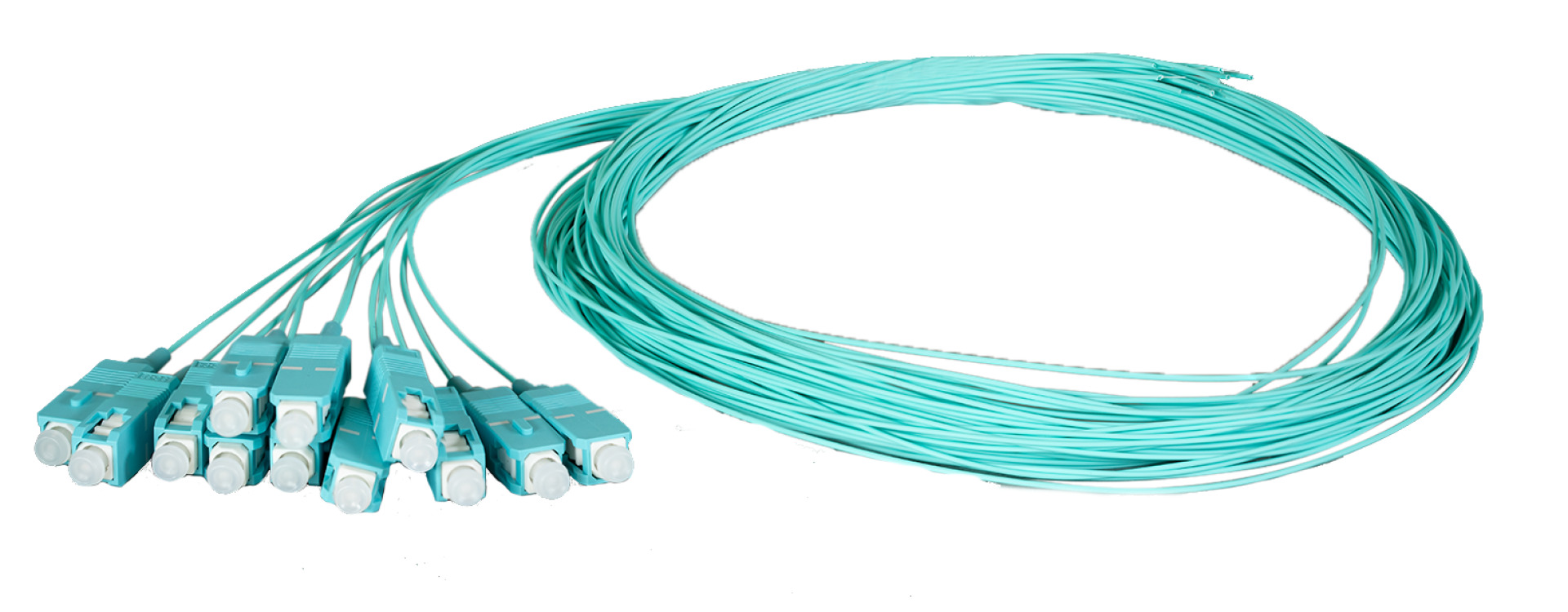 Faserpigtail SC 50/125µ OM3 aqua, 2m