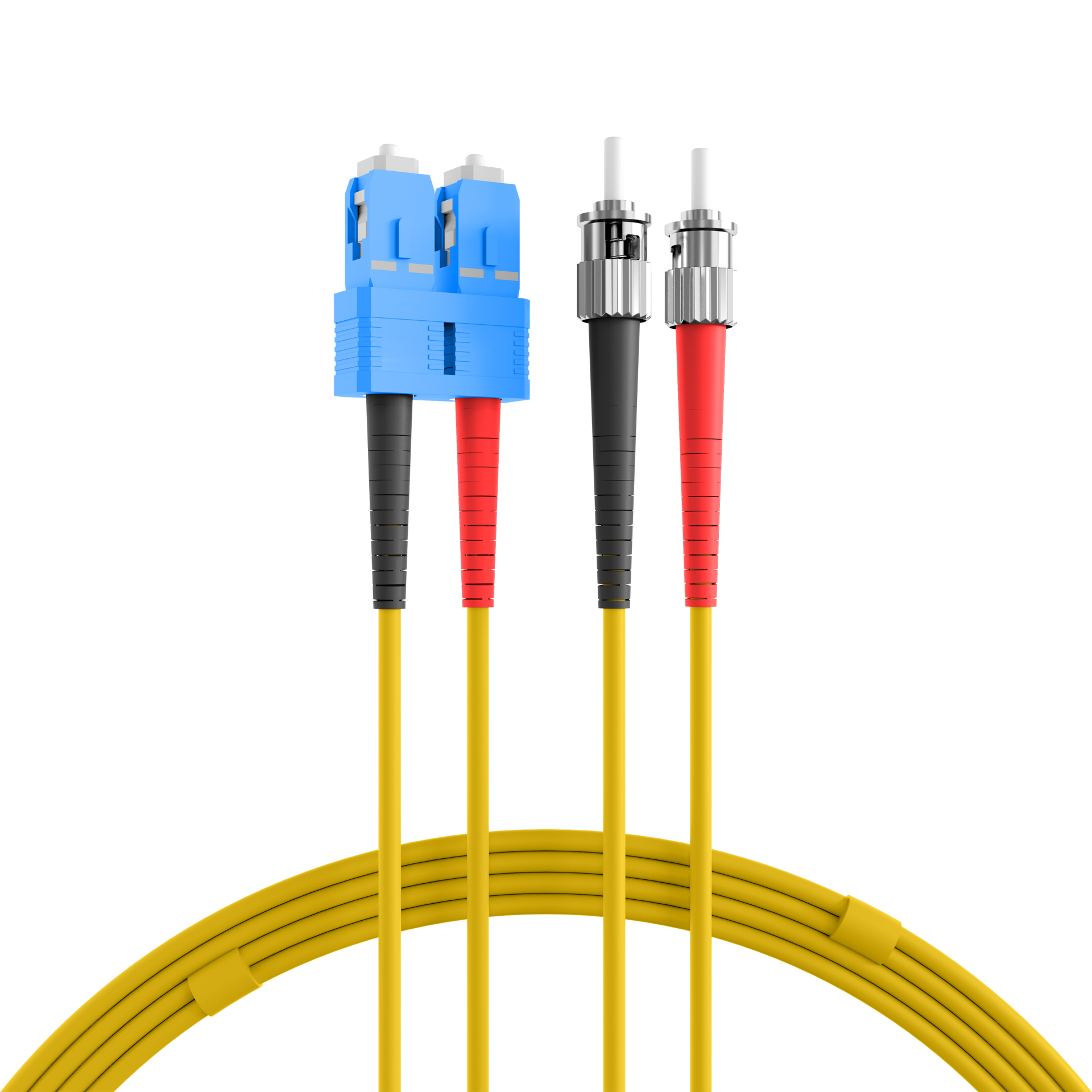 Duplex Patchkabel SC-ST OS2 G652D 0,5m LSZH 3mm gelb