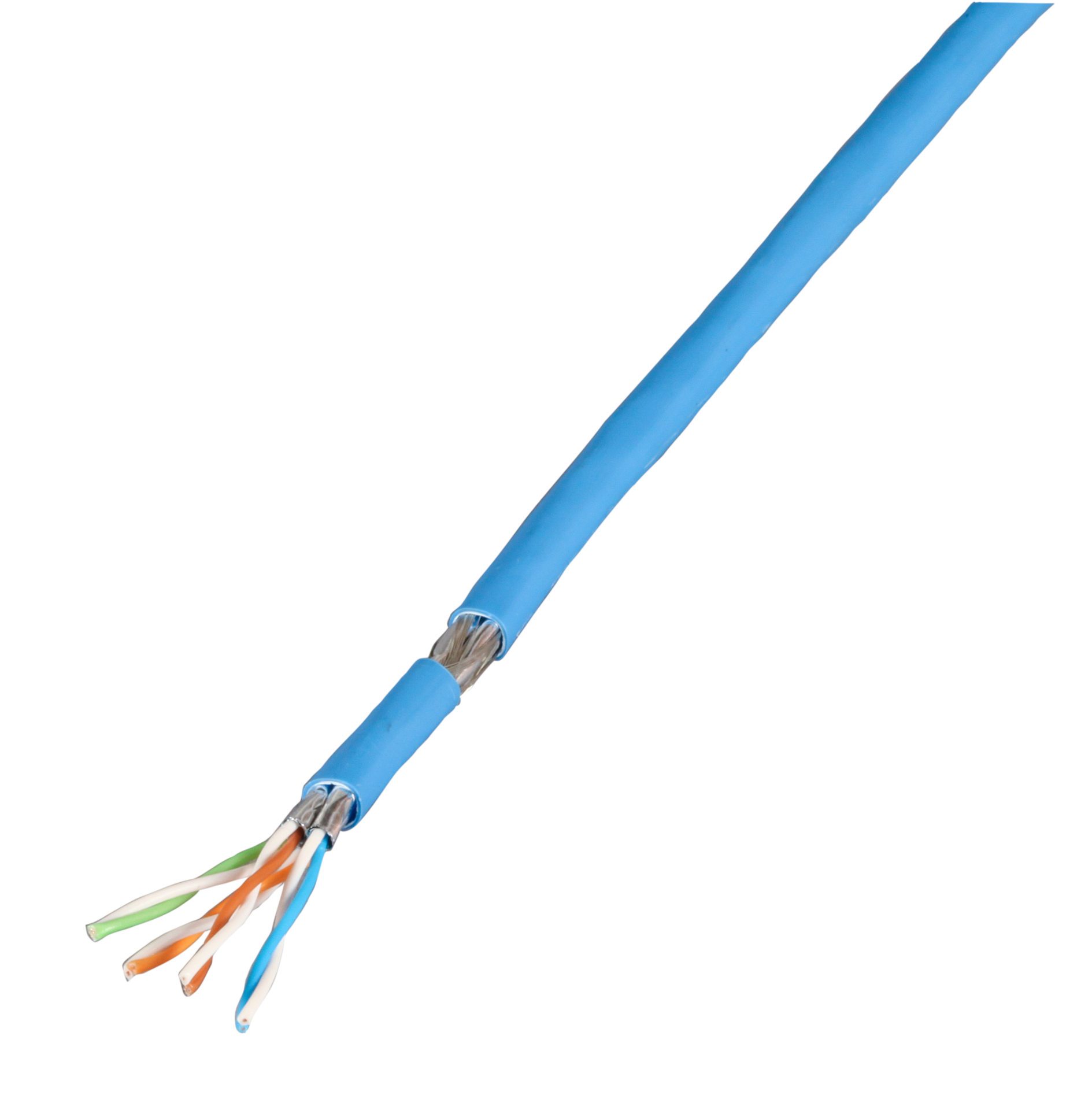 Patch cable Cat.7 PiMF UC900MHz SS26 4P FRNC-B, blue, 100 M