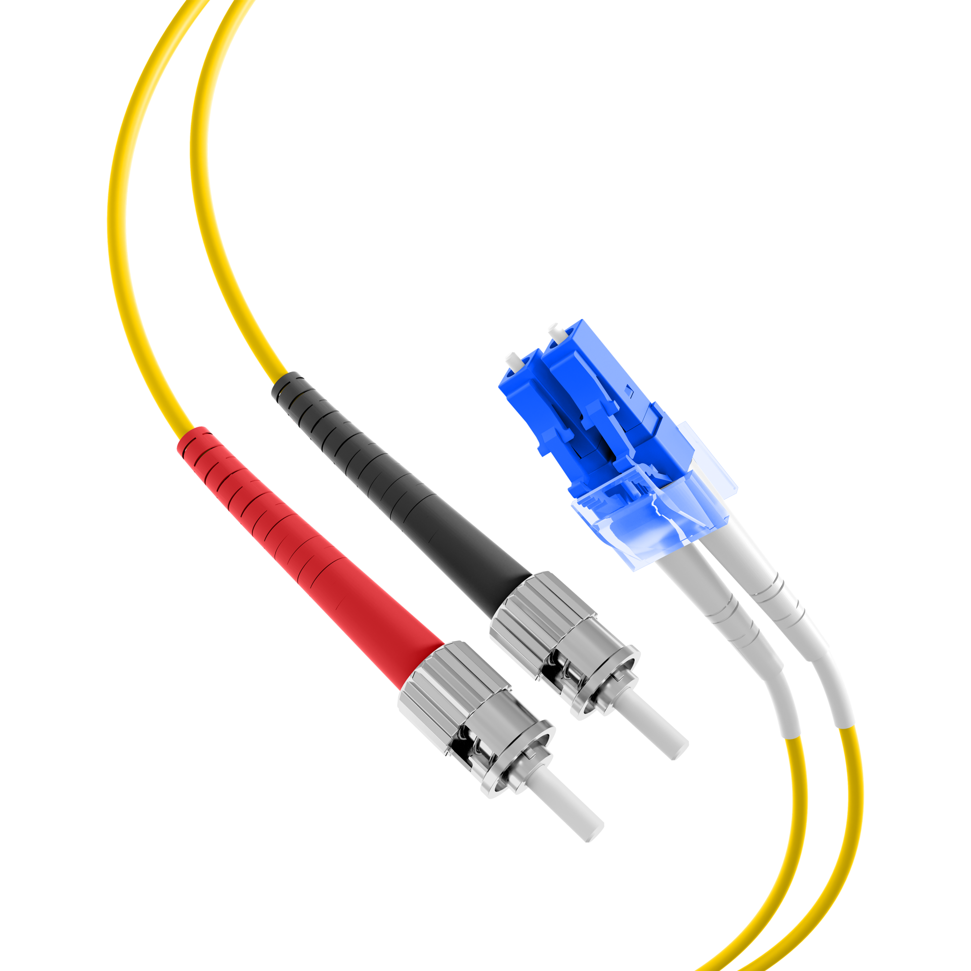 Duplex Patchkabel LC-ST OS2 G652D 7,5m LSZH 2mm gelb