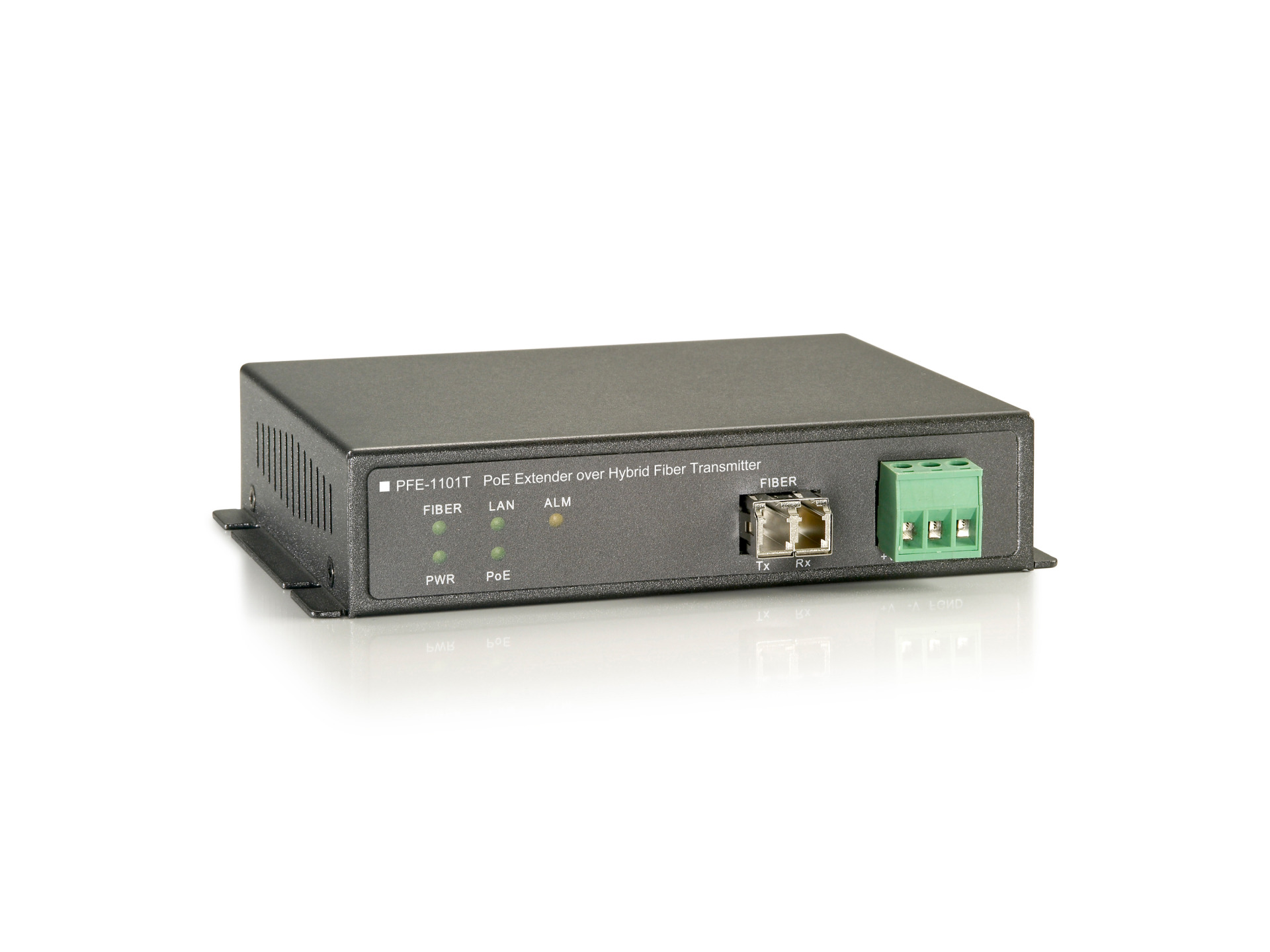 PoE Extender over Hybrid Fiber, Transmitter, 120W,