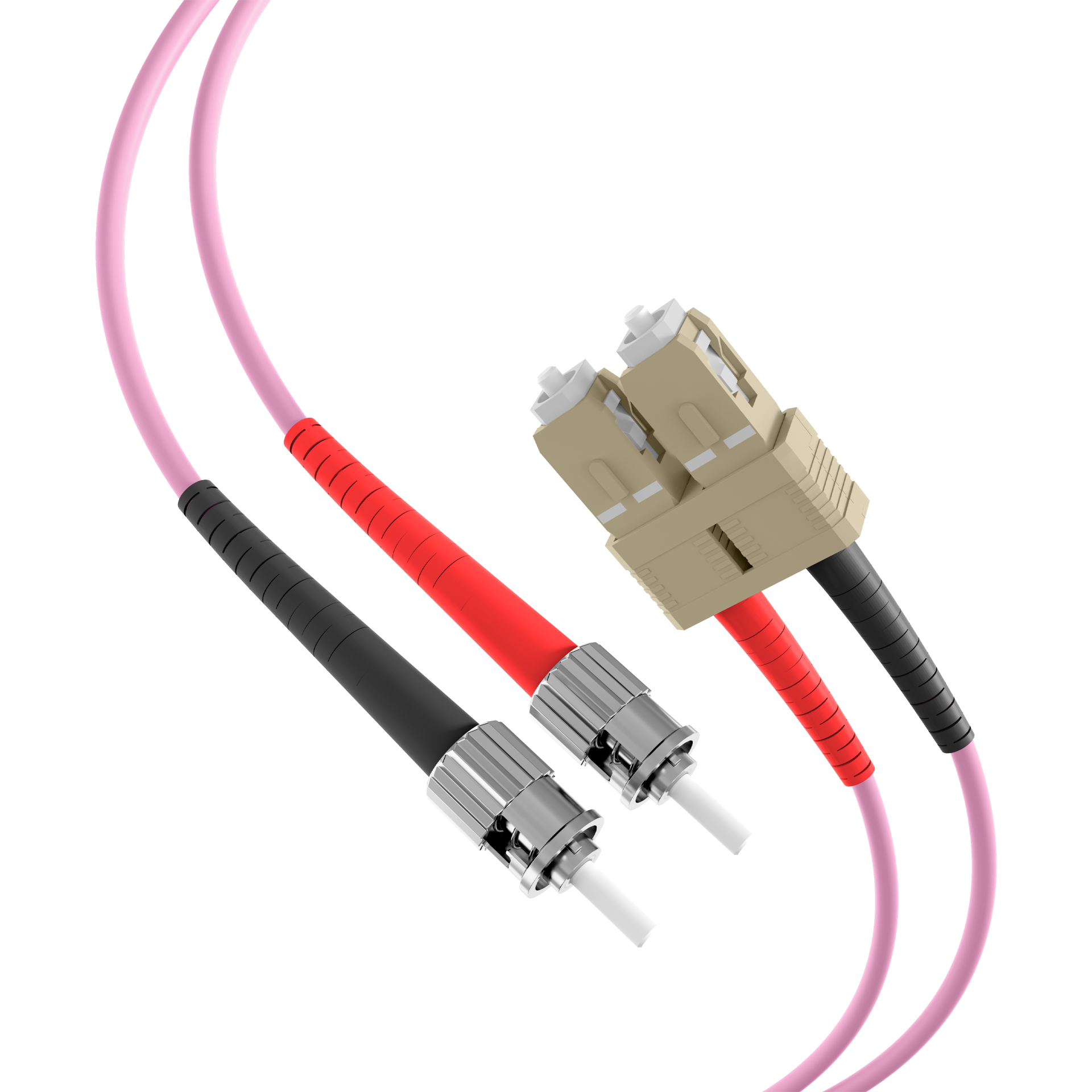 Duplex Patchkabel SC-ST OM4 5m LSZH 3mm erikaviolett