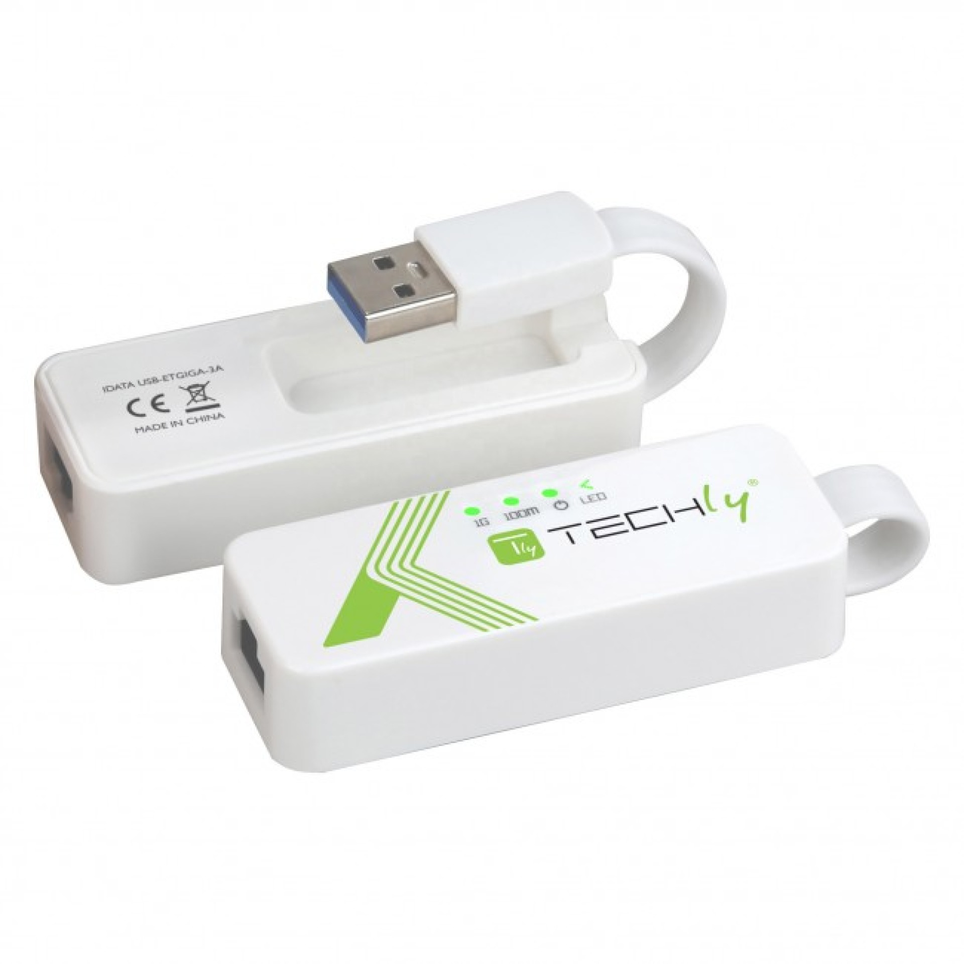 USB3.0 Konverter USB A auf RJ45 Gigabit, weiß