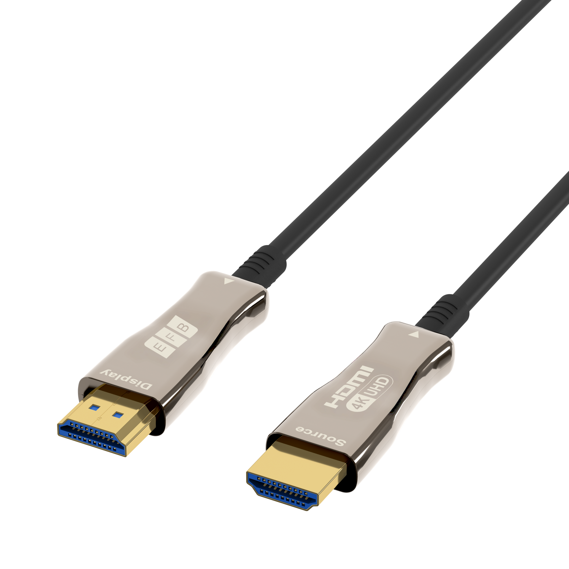 HDMI Glasfaserkabel AOC aktiv 4K60Hz 18 Gbit/s 20m schwarz komp. mit HDMI 2.0