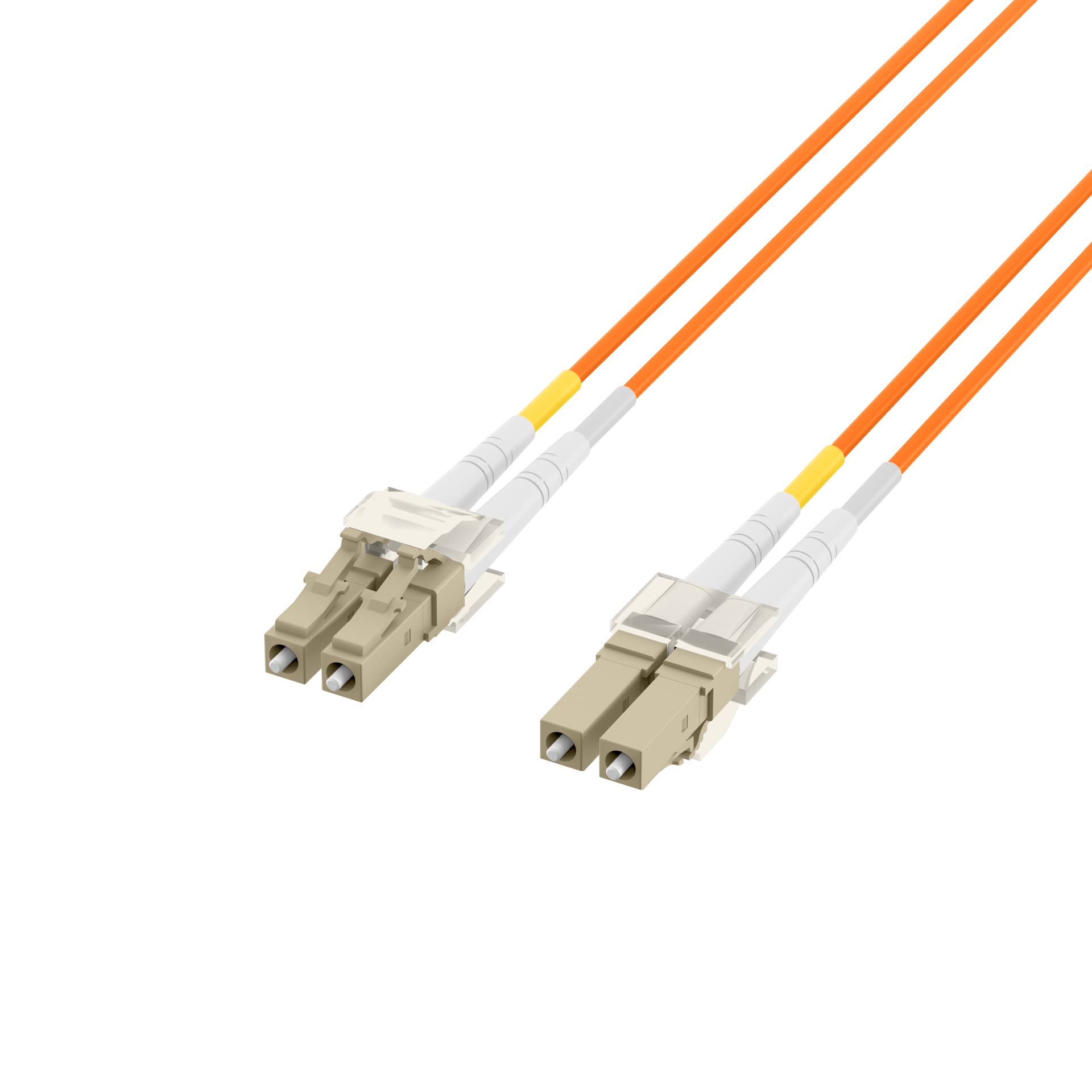 Duplex Patchkabel LC-LC OM1 0,5m LSZH 2mm orange