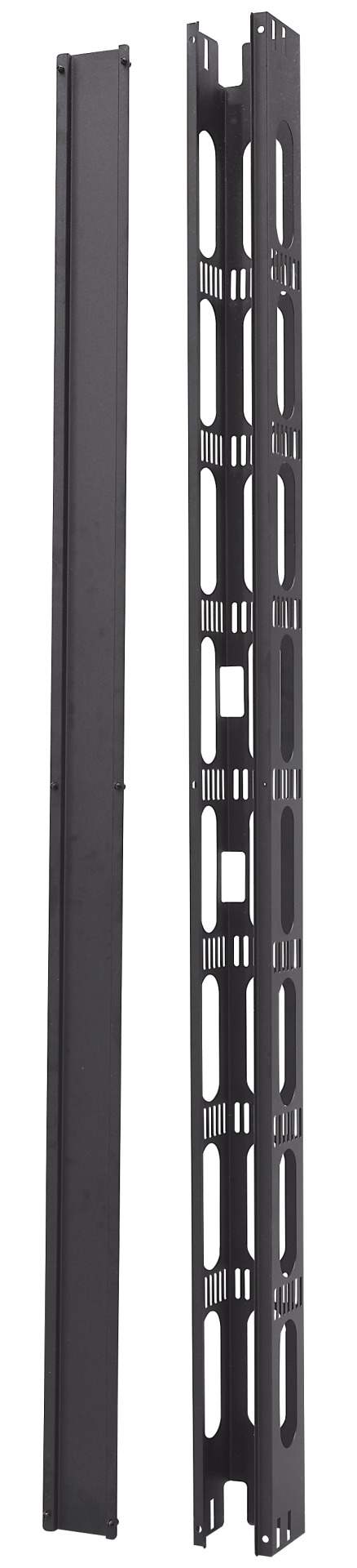 Vertical Cable Management 42U, 1 Piece, RAL7035, for PRO