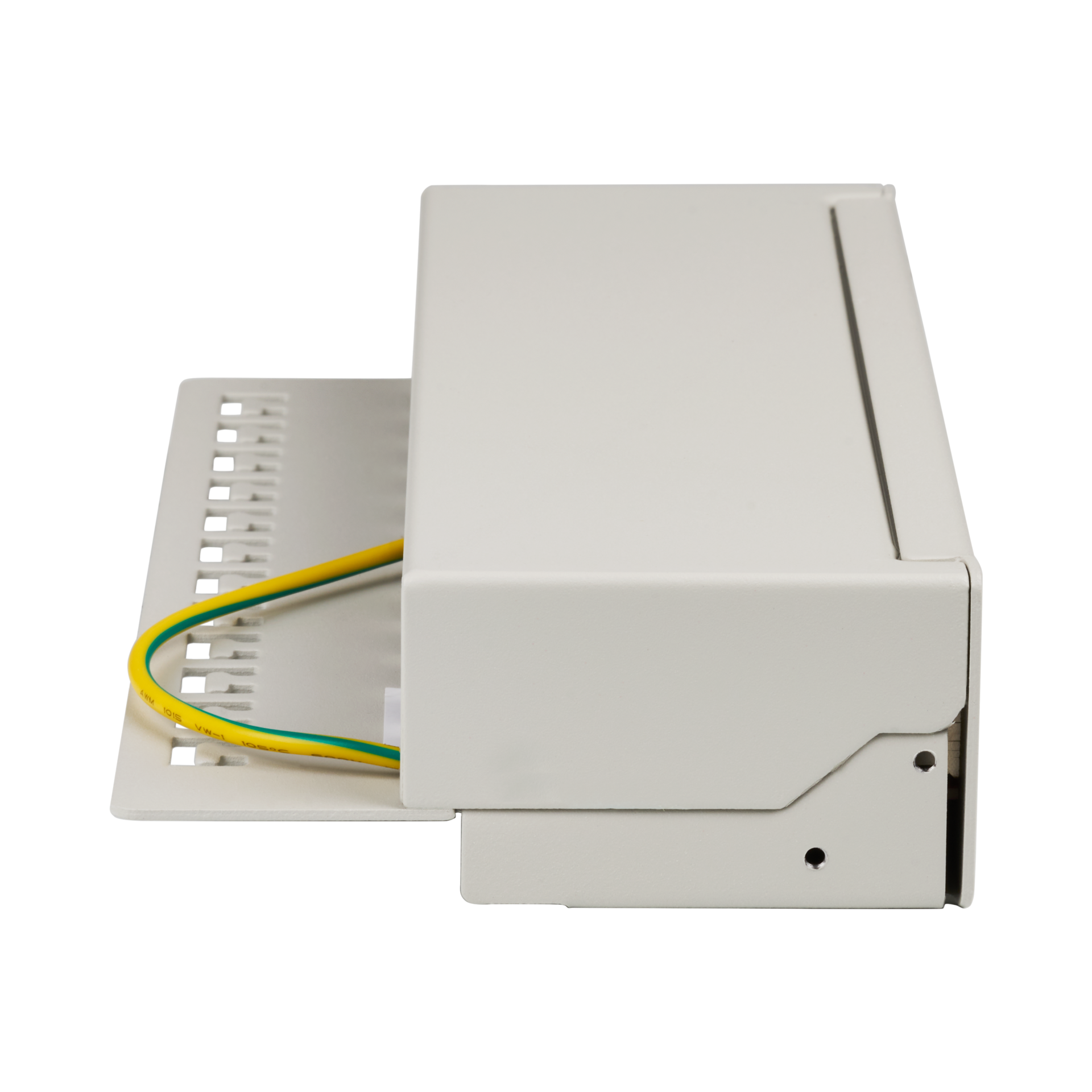 Mini-Patchpanel STP 12xRJ45 Cat.6A, 10“ 1HE, RAL7035 grau