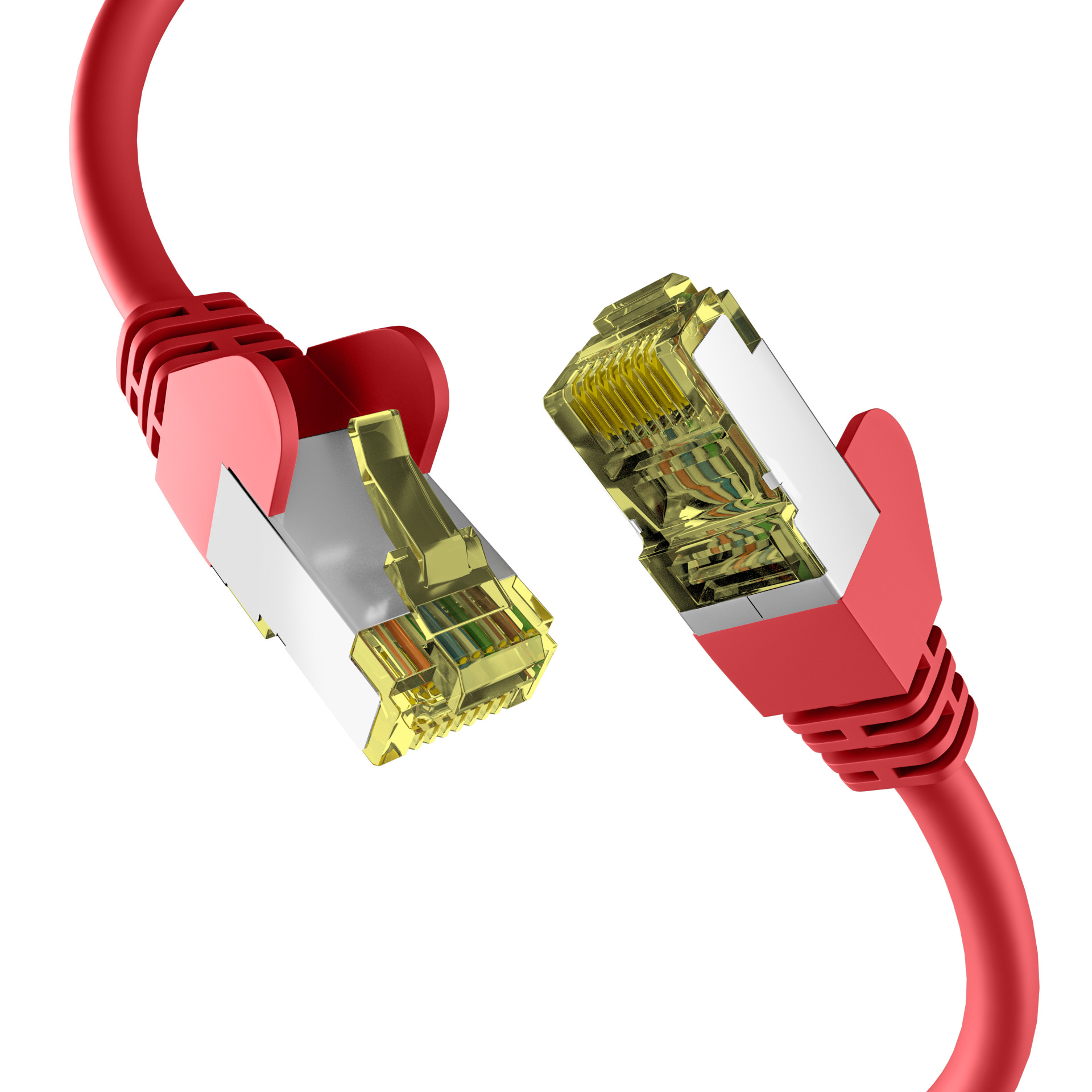 CAT6a ROT 25m Patchkabel S/FTP PIMF,RJ45 Netzwerkkabel Ethernetkabel LAN DSL