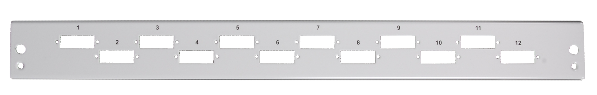 Front panel 24 x SCsimplex 1U (LC-D,E2000s), RAL9005