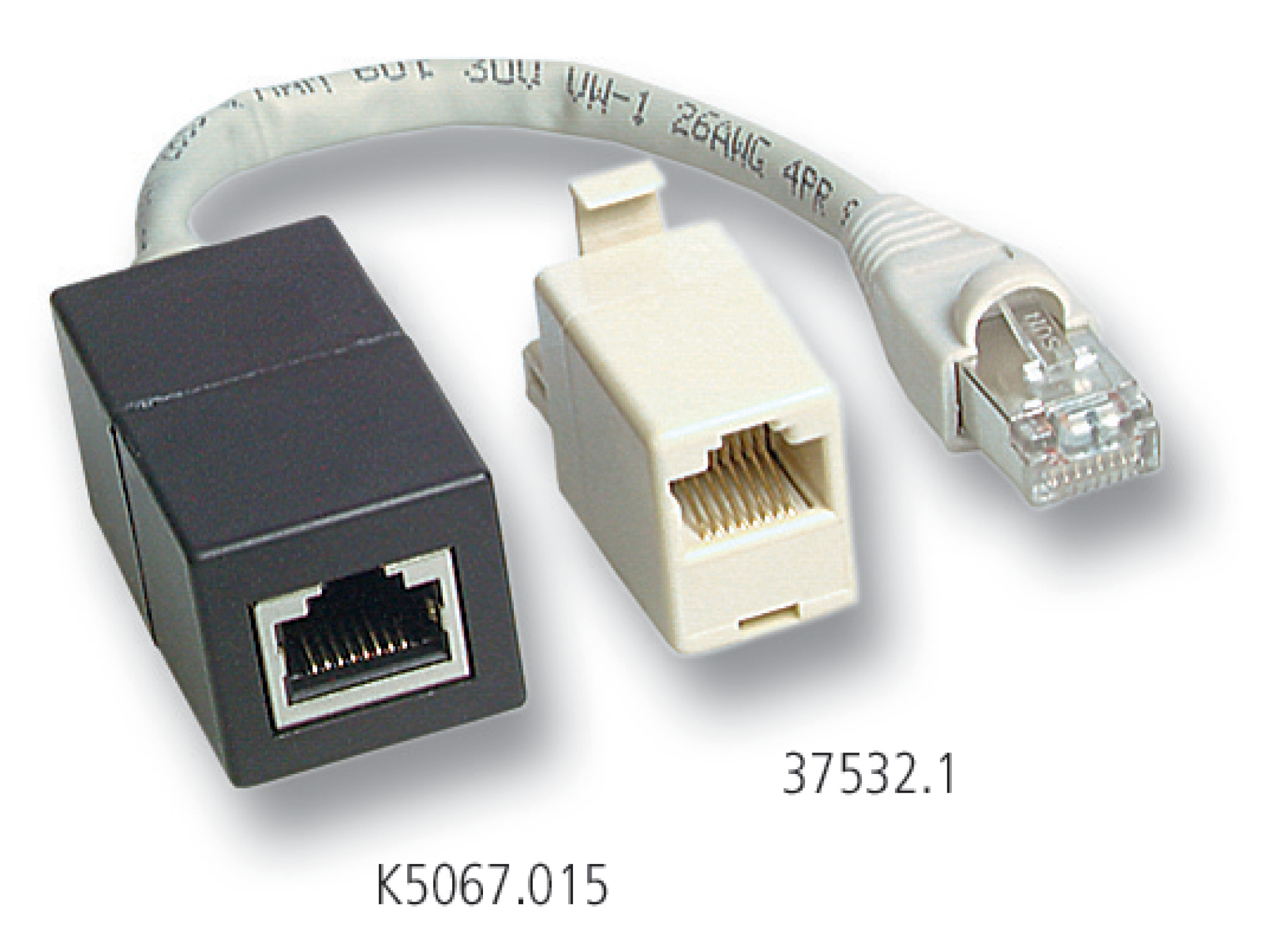 ISDN Adapter RJ45 Stecker / Buchse, terminiert, 0,15 m