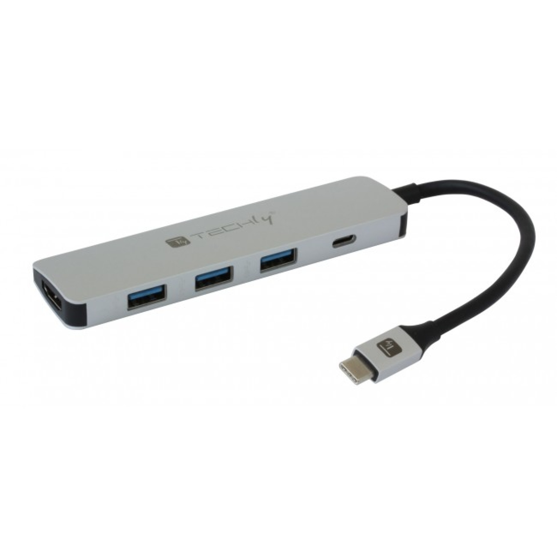 USB 3.1 Konverter Typ-C auf 3x USB3.0, 1x HDMI 4K @ 30Hz, 1x Typ-C PD
