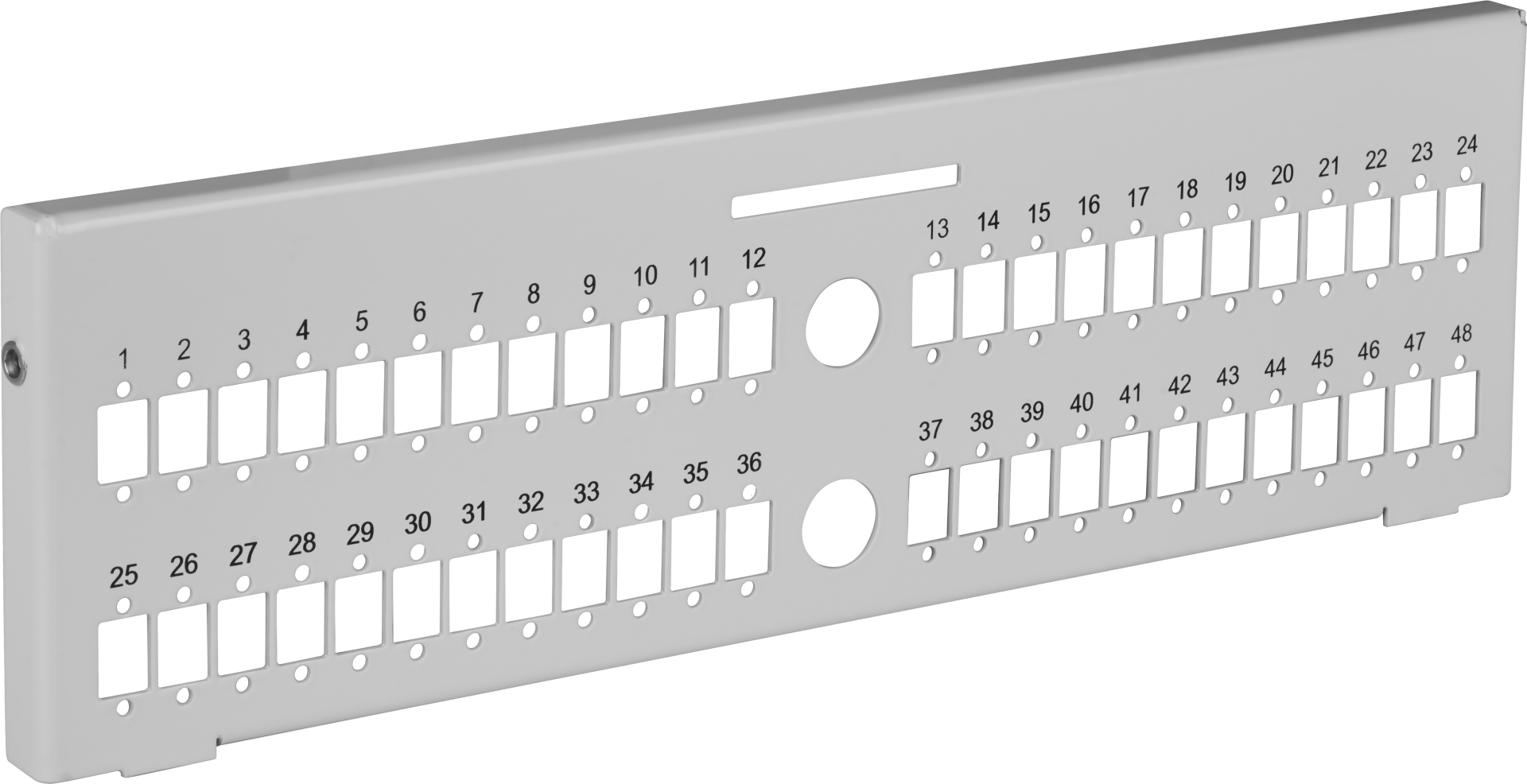 Verteilerplatte 48 SC-Simplex für Wandverteiler 53604.1V2 (32cm )