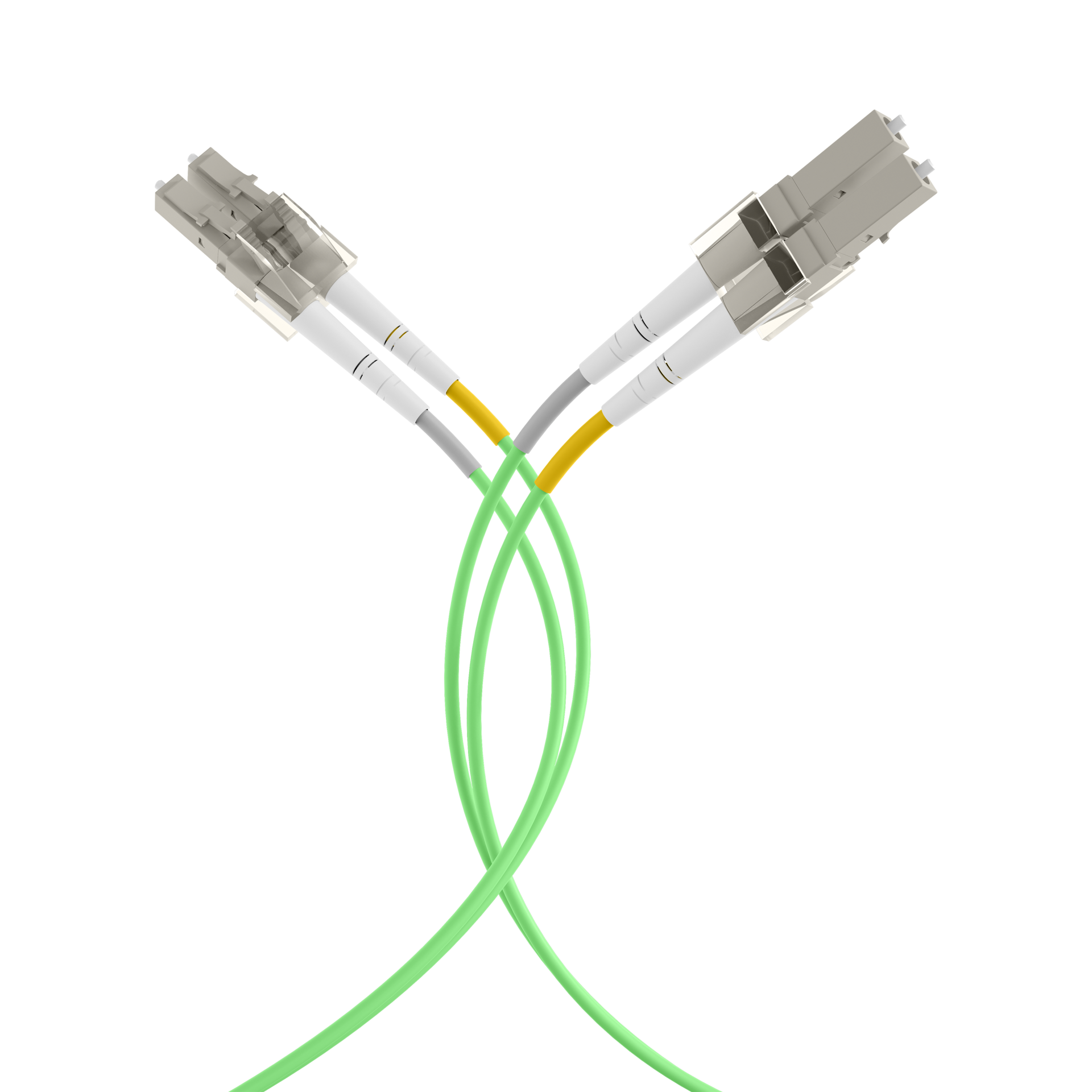 Duplex Patchcable LC-LC OM5 35m LSZH 2mm limegreen