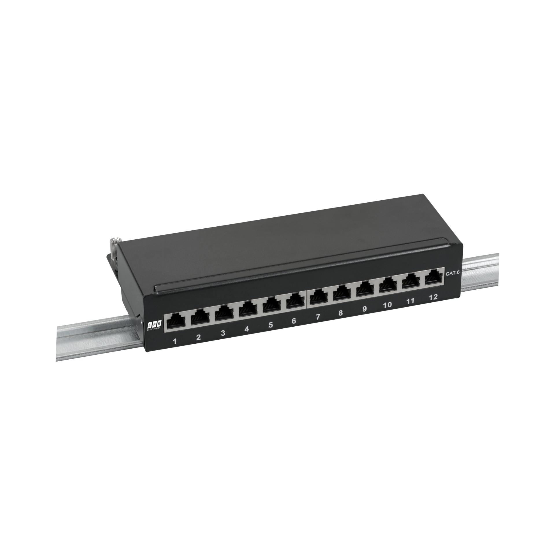 Mini-Patchpanel STP 12xRJ45 Cat.6, 10“ 1HE, RAL9005 schwarz Mini-Patchpanel STP 12xRJ45 Cat.6, 10“ 1HE, RAL9005 schwarz