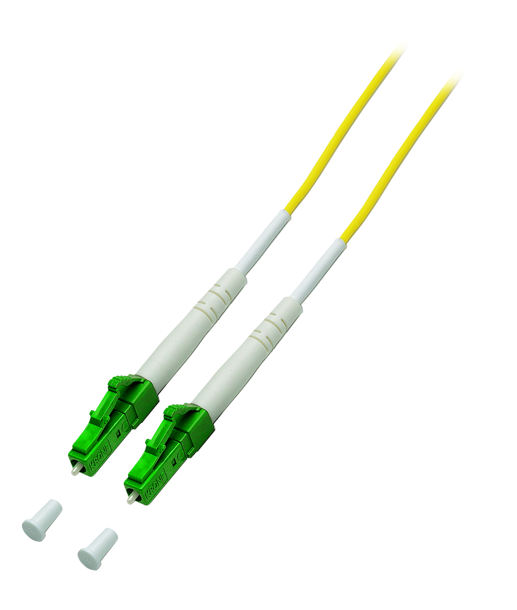 Simplex Patchkabel LC/APC-LC/APC OS2 G657A2 1m LSZH 2mm gelb