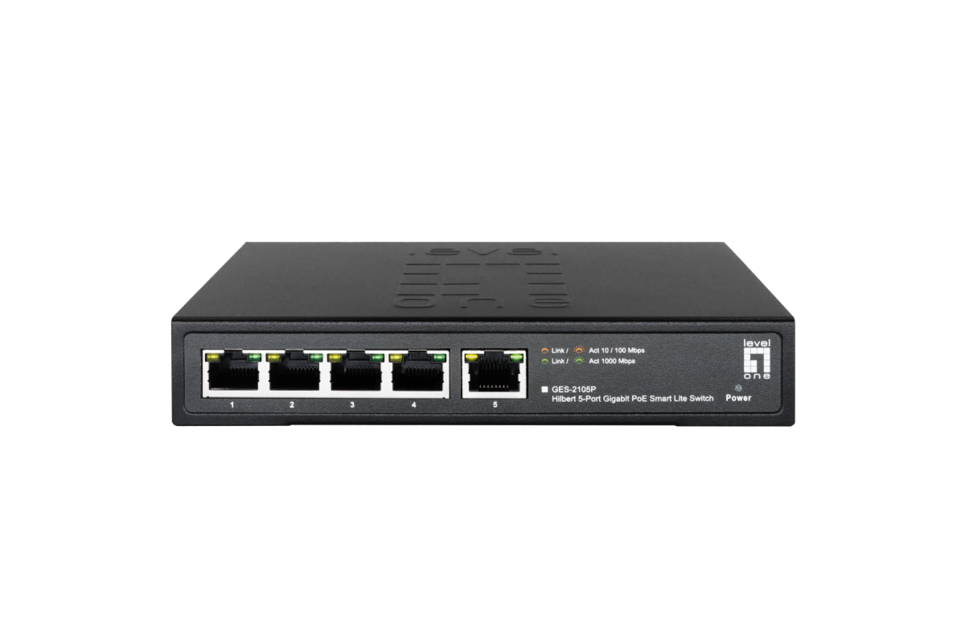 Hilbert 5-Port Gigabit PoE Smart Lite Switch 802.3at/af 60W PoE Power Budget