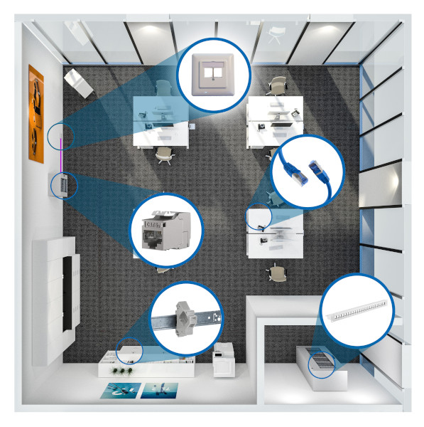 Keystone system integration in a room