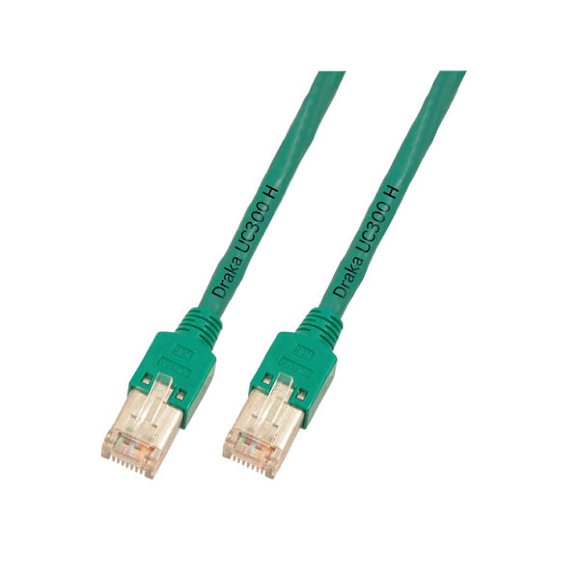 RJ45 Patch cable F/UTP, Cat.5e, TM11, UC300, 0,25m, green