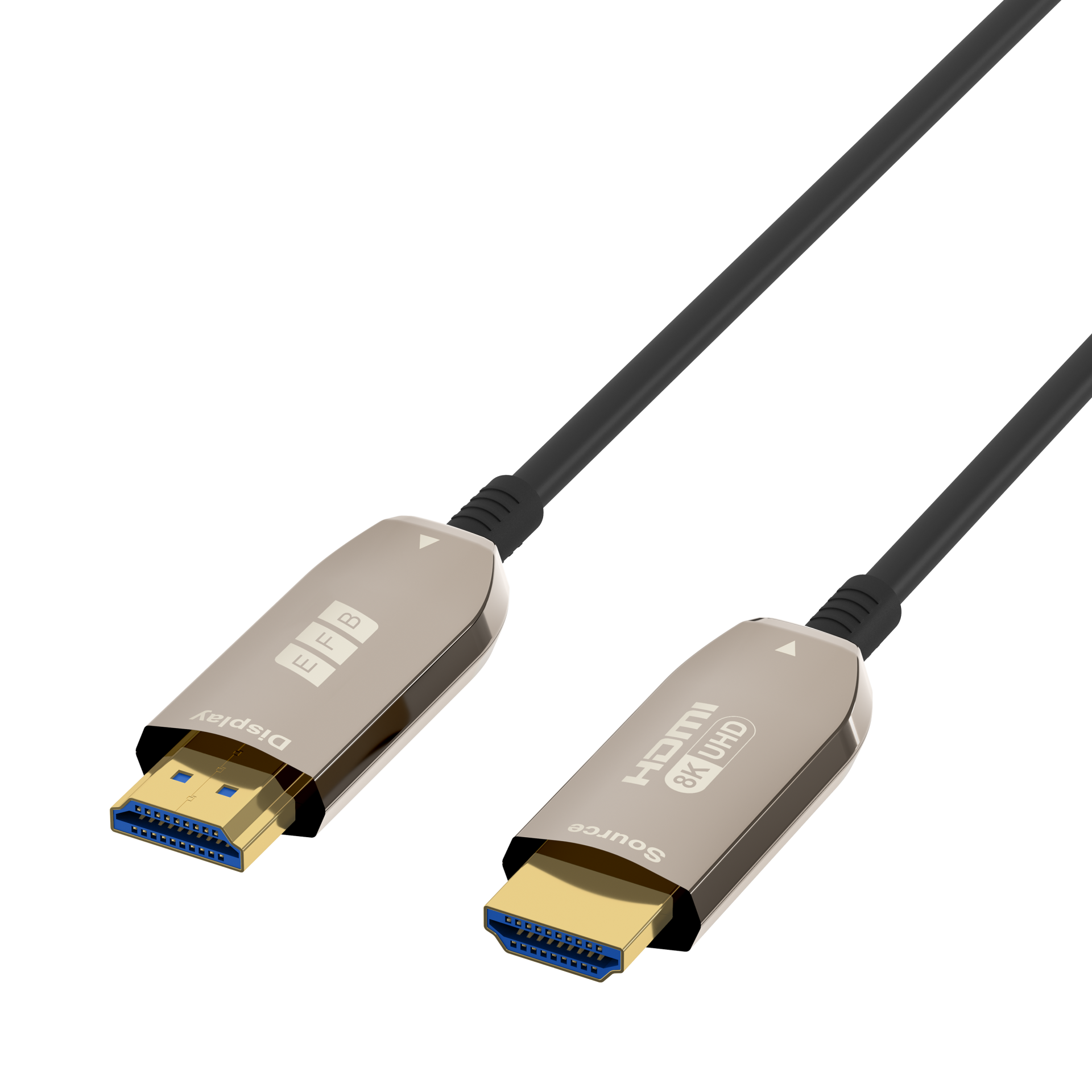 HDMI Glasfaserkabel AOC aktiv 8K60Hz 48 Gbit/s 20m schwarz komp.mit HDMI 2.1/2.0