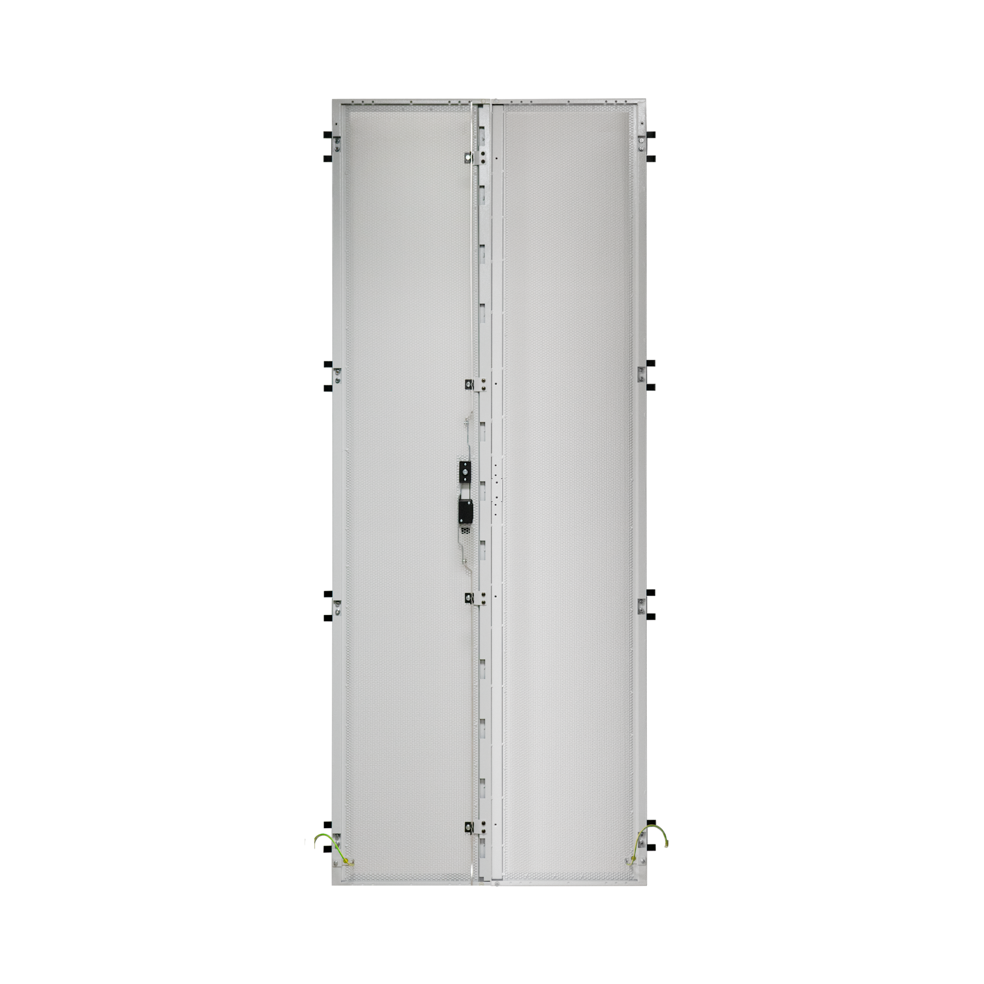 Tür für ESV 47HE, B=800, Stahl perforiert, 2-teilig, RAL7035