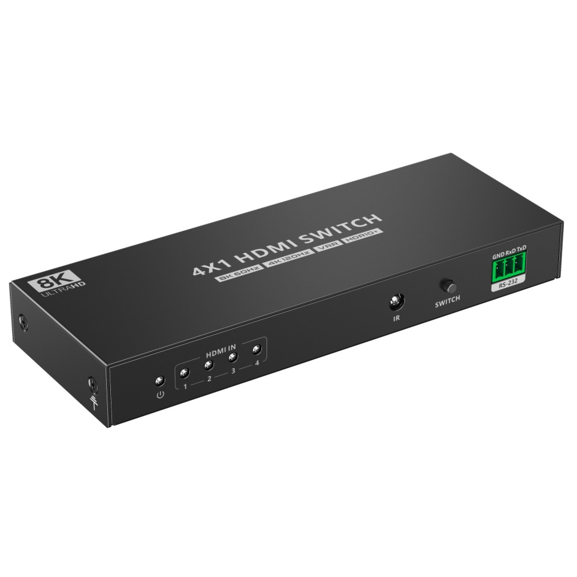 Techly 4x1 HDMI 2.1 8K 3D Switch with optical SPDIF