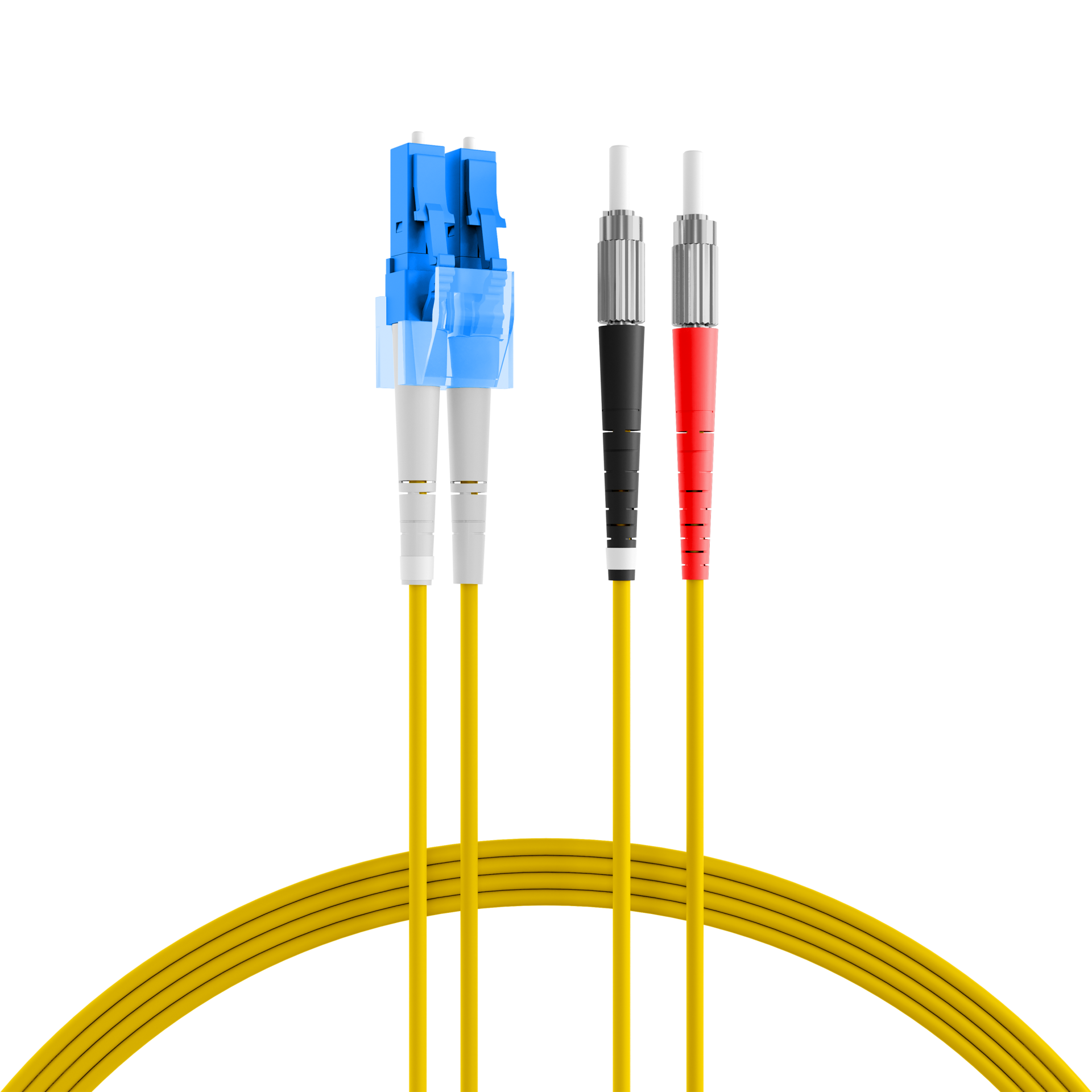 Duplex Patchkabel DIN-LC OS2 0,5m LSZH 2mm gelb